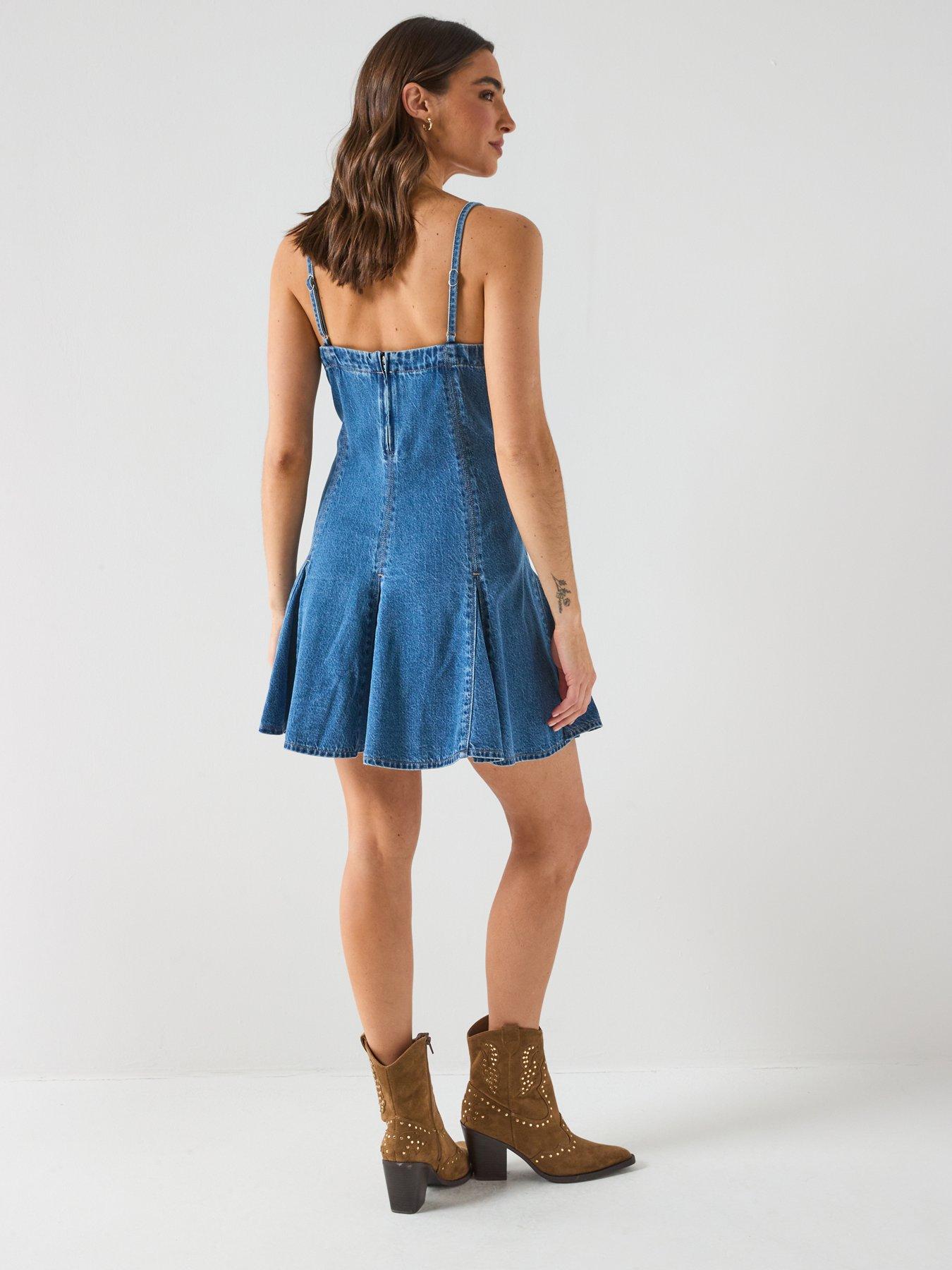 Image 5 of 6 of Levi's Denim Godet Dress
