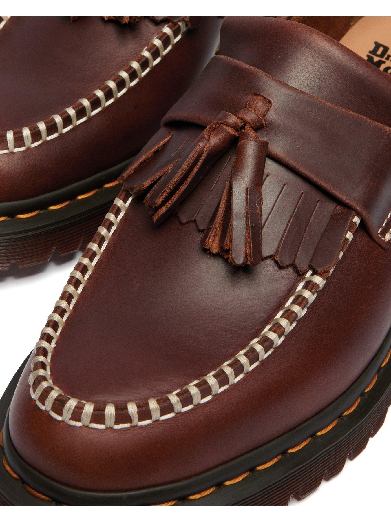 Image 6 of 7 of Dr Martens Adrian Ben Leather Tassel Loafer - Brown
