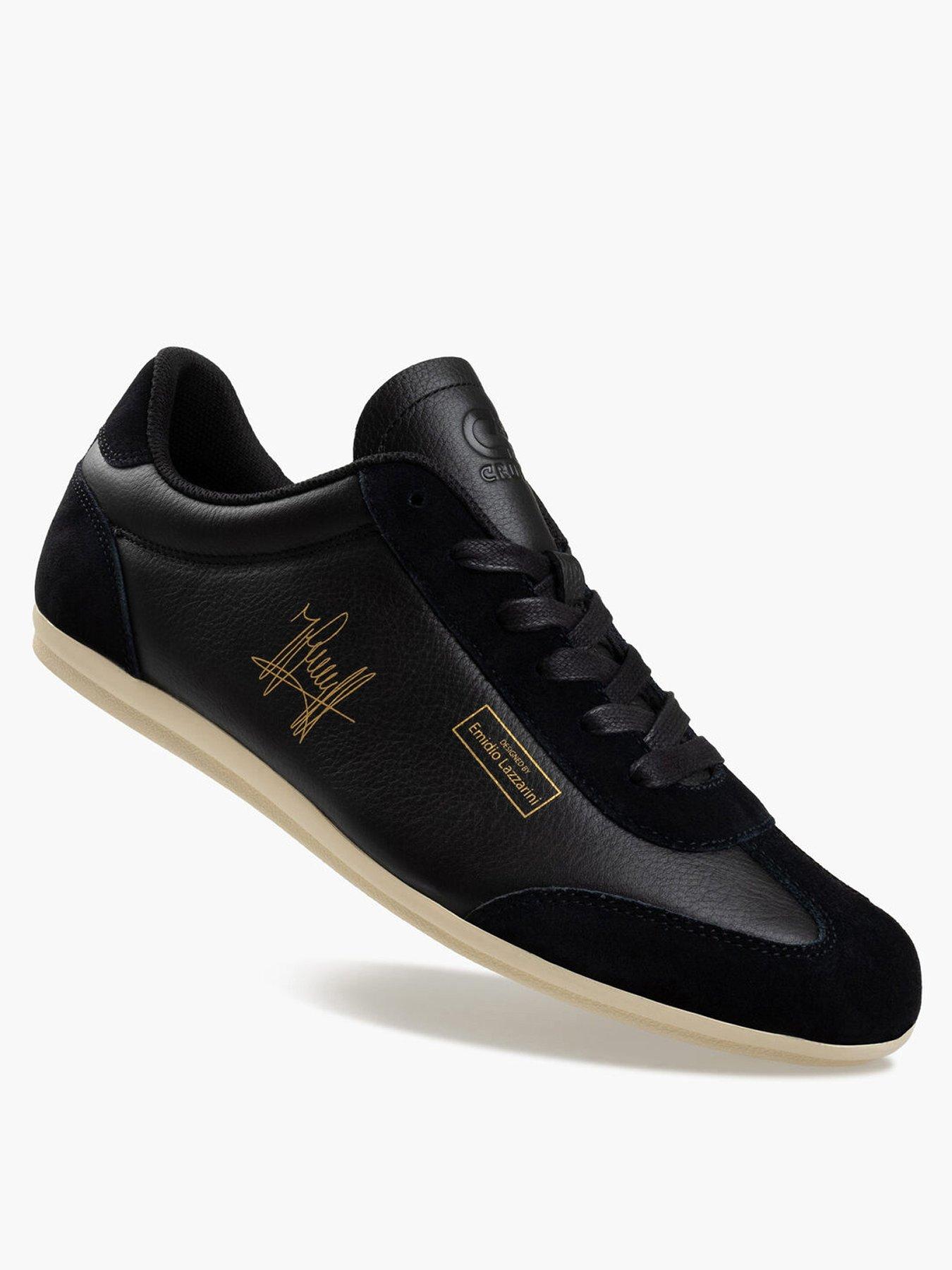  image of cruyff-recopa-low-profile-tumbled-suede-trainers