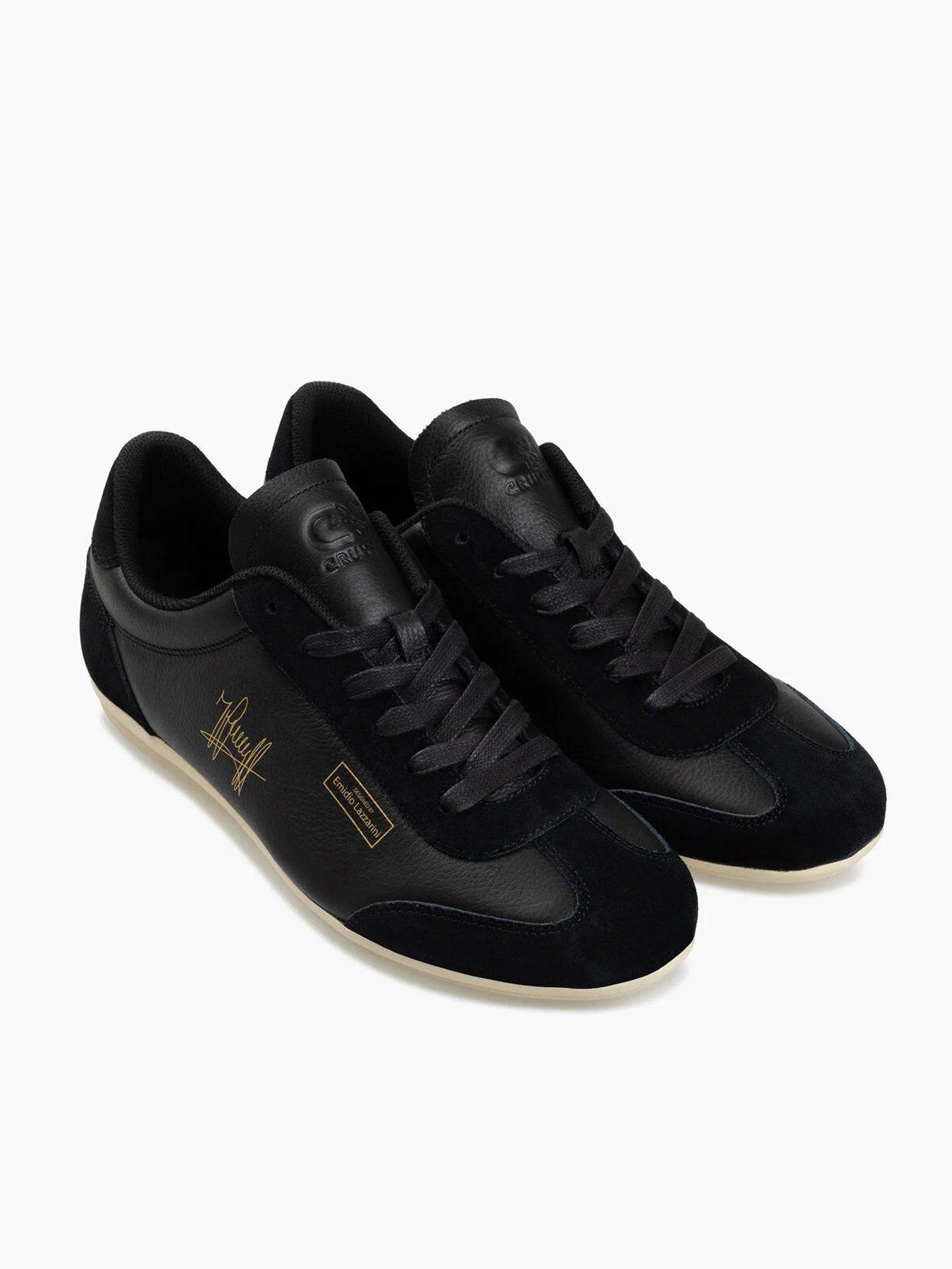  image of cruyff-recopa-low-profile-tumbled-suede-trainers