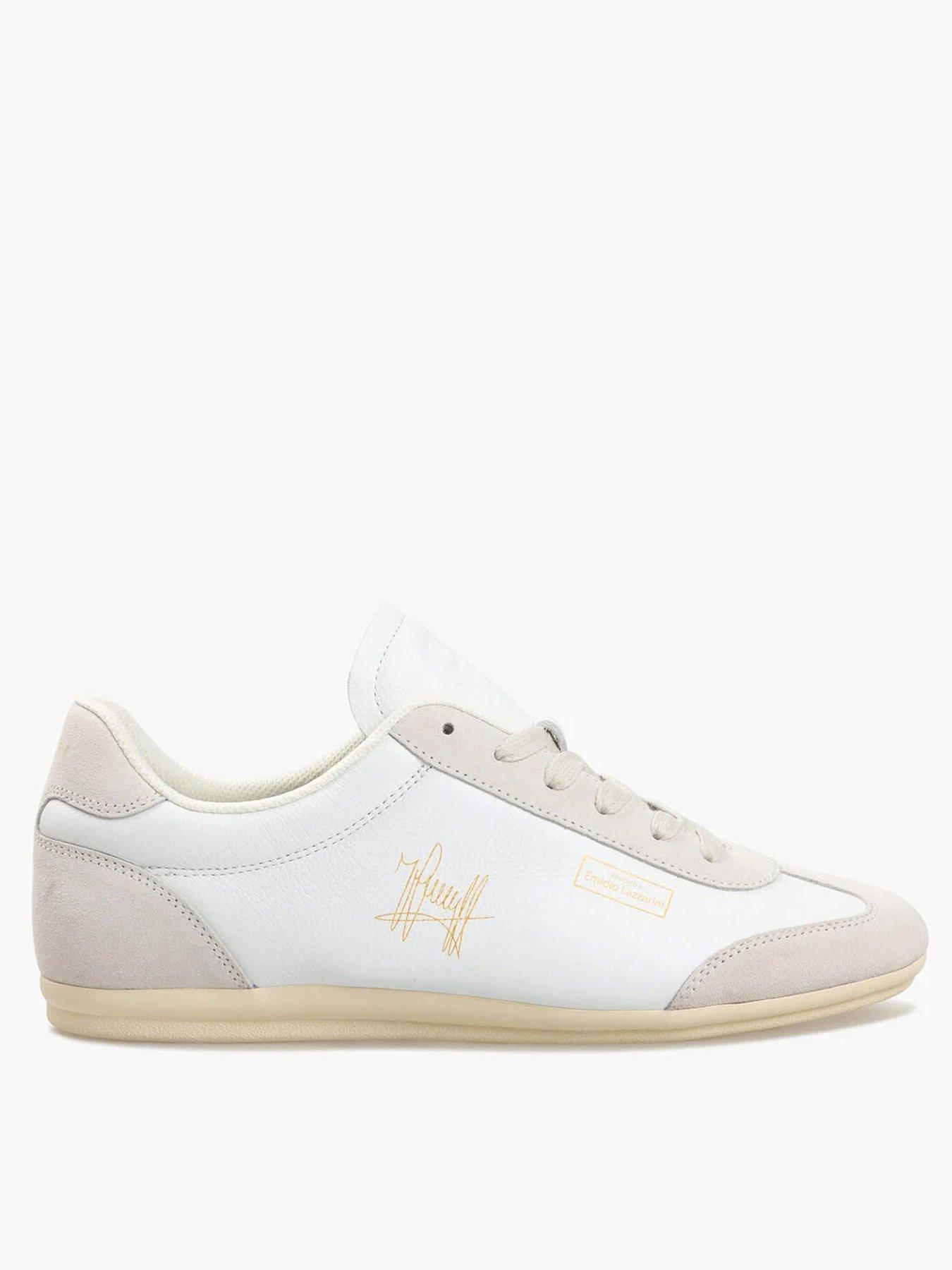 CRUYFF Recopa Low Profile Tumbled Suede Trainers - White