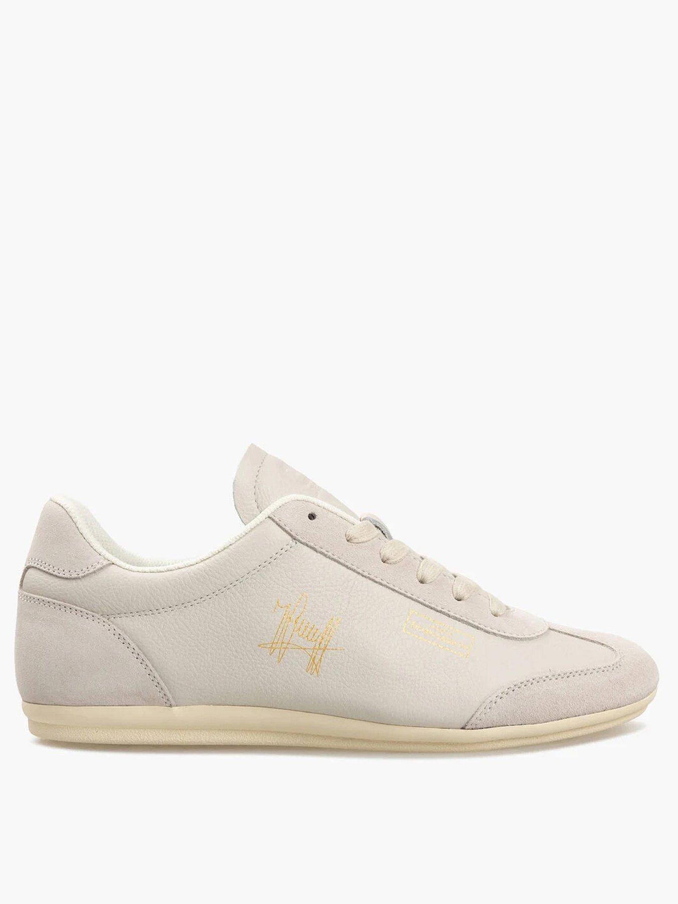 CRUYFF Recopa Low Profile Tumbled Suede Trainers - Off White