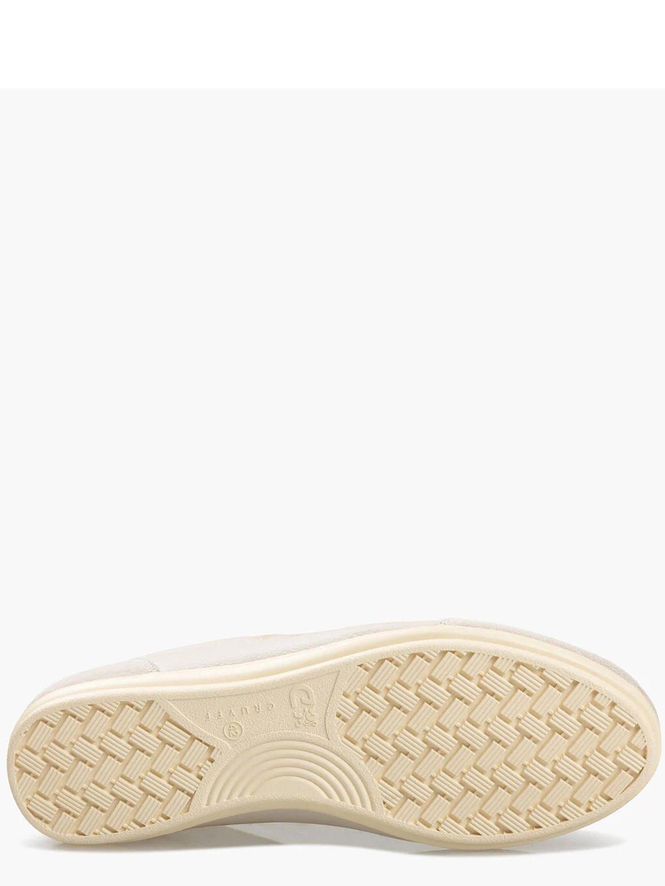 Image 5 of 7 of CRUYFF Recopa Low Profile Tumbled Suede Trainers - Off White