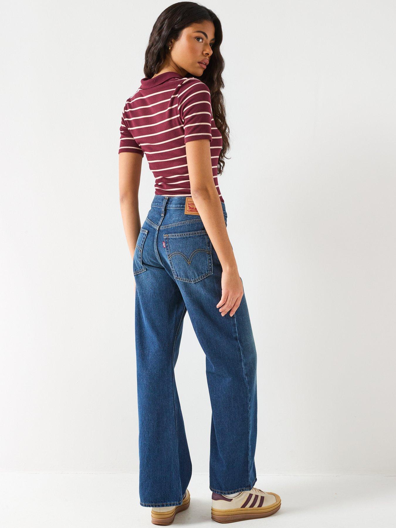 Image 2 of 6 of Levi's Middy Loose Boot Jeans - Blue