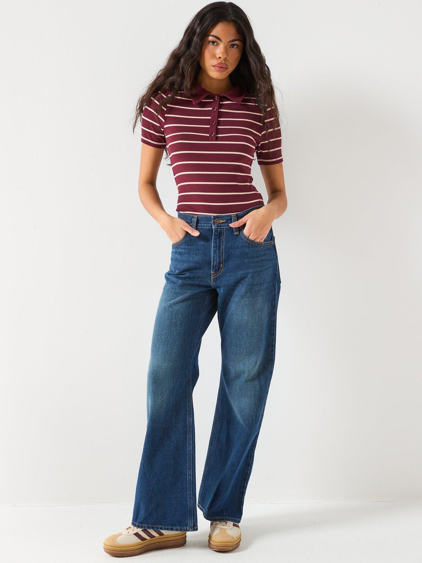 Image 3 of 6 of Levi's Middy Loose Boot Jeans - Blue