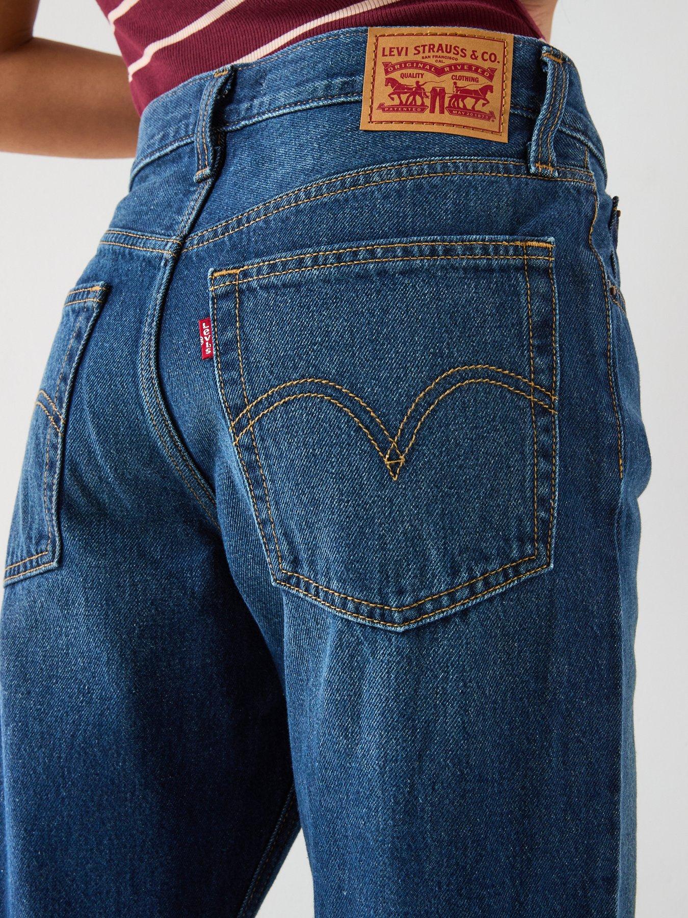 Image 5 of 6 of Levi's Middy Loose Boot Jeans - Blue