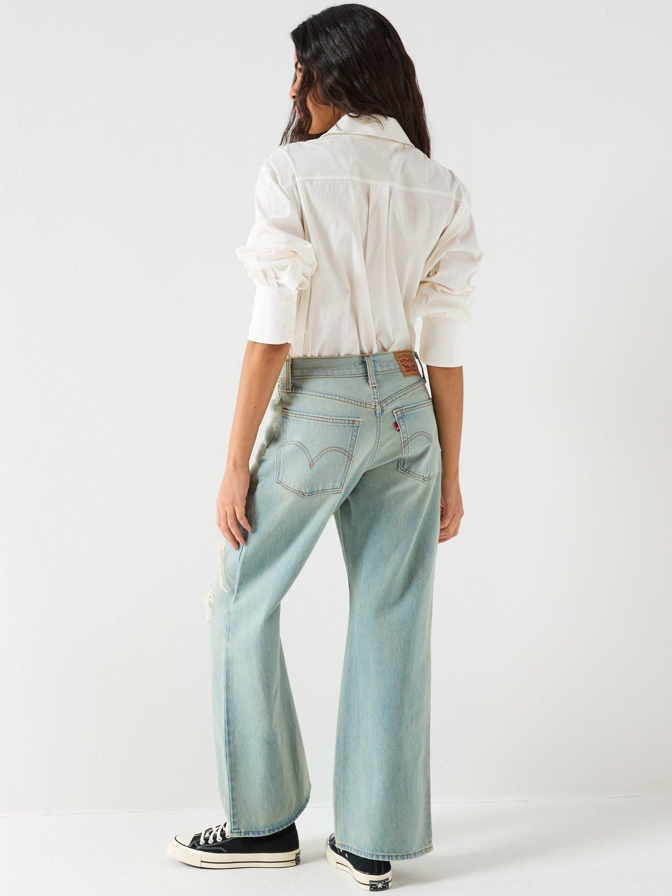 Image 2 of 6 of Levi's Middy Loose Boot Jeans - Blue