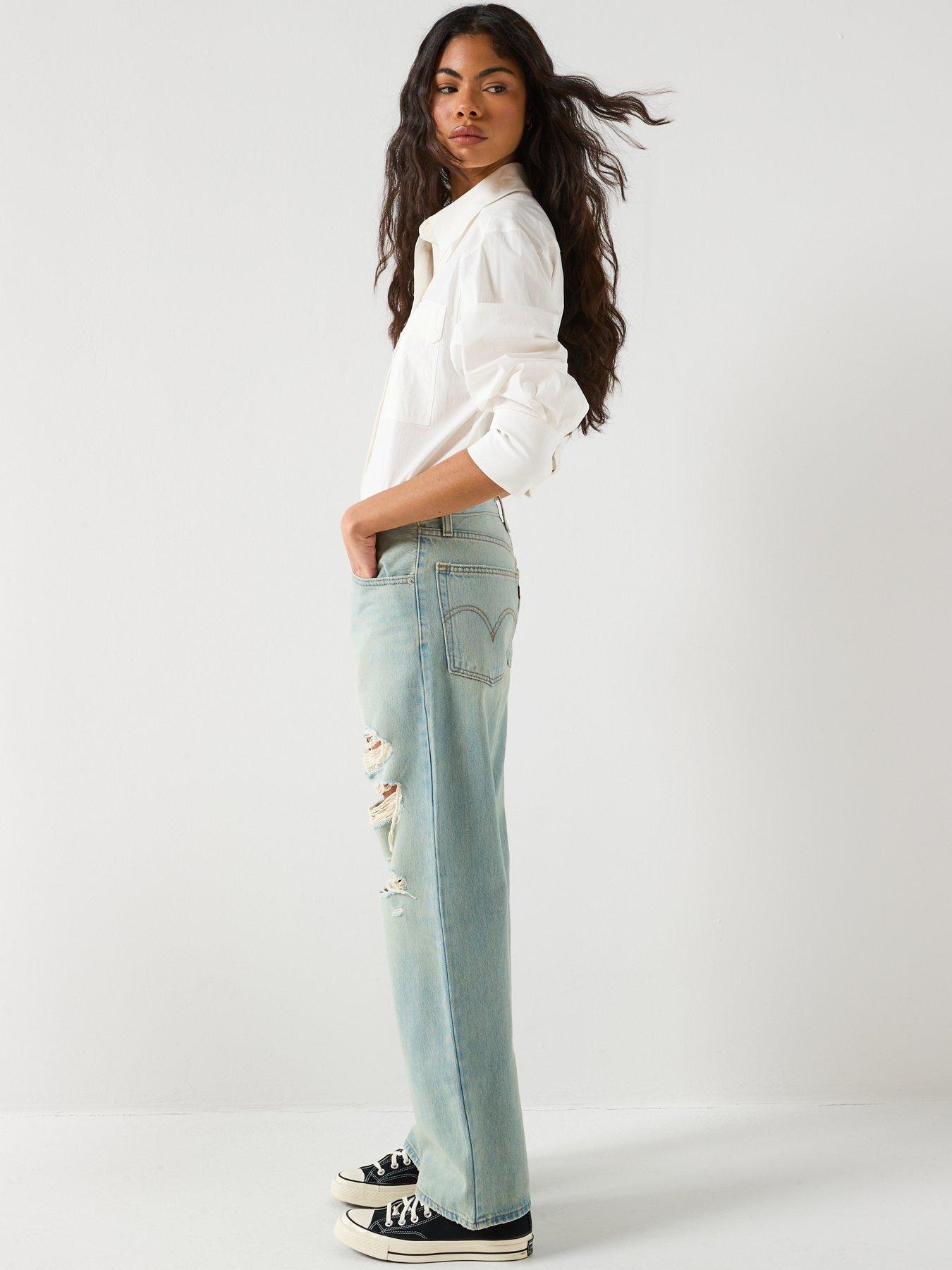 Image 5 of 6 of Levi's Middy Loose Boot Jeans - Blue