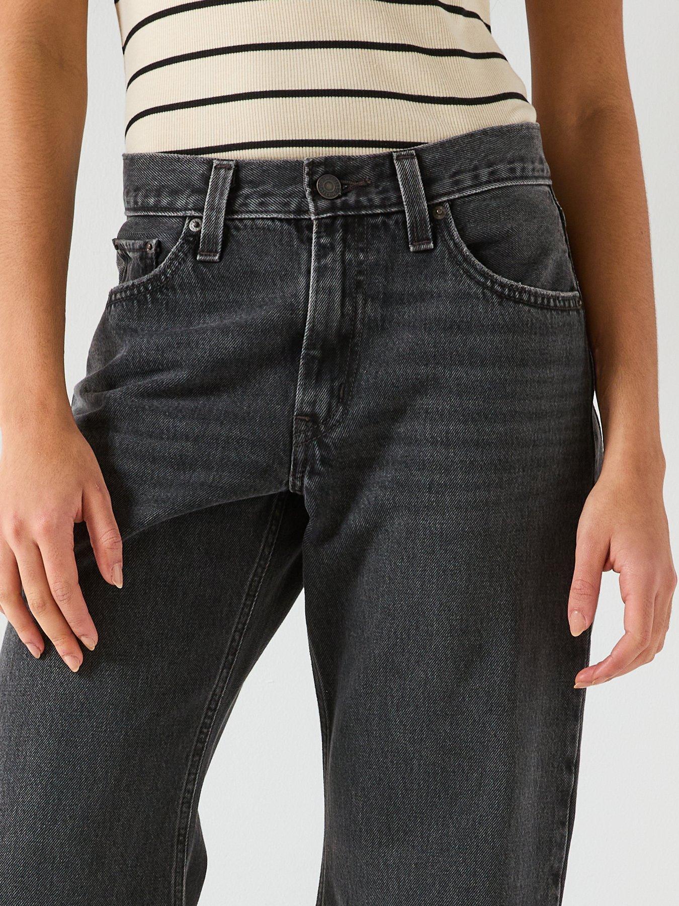 Image 4 of 6 of Levi's Middy Loose Boot Jeans - Black