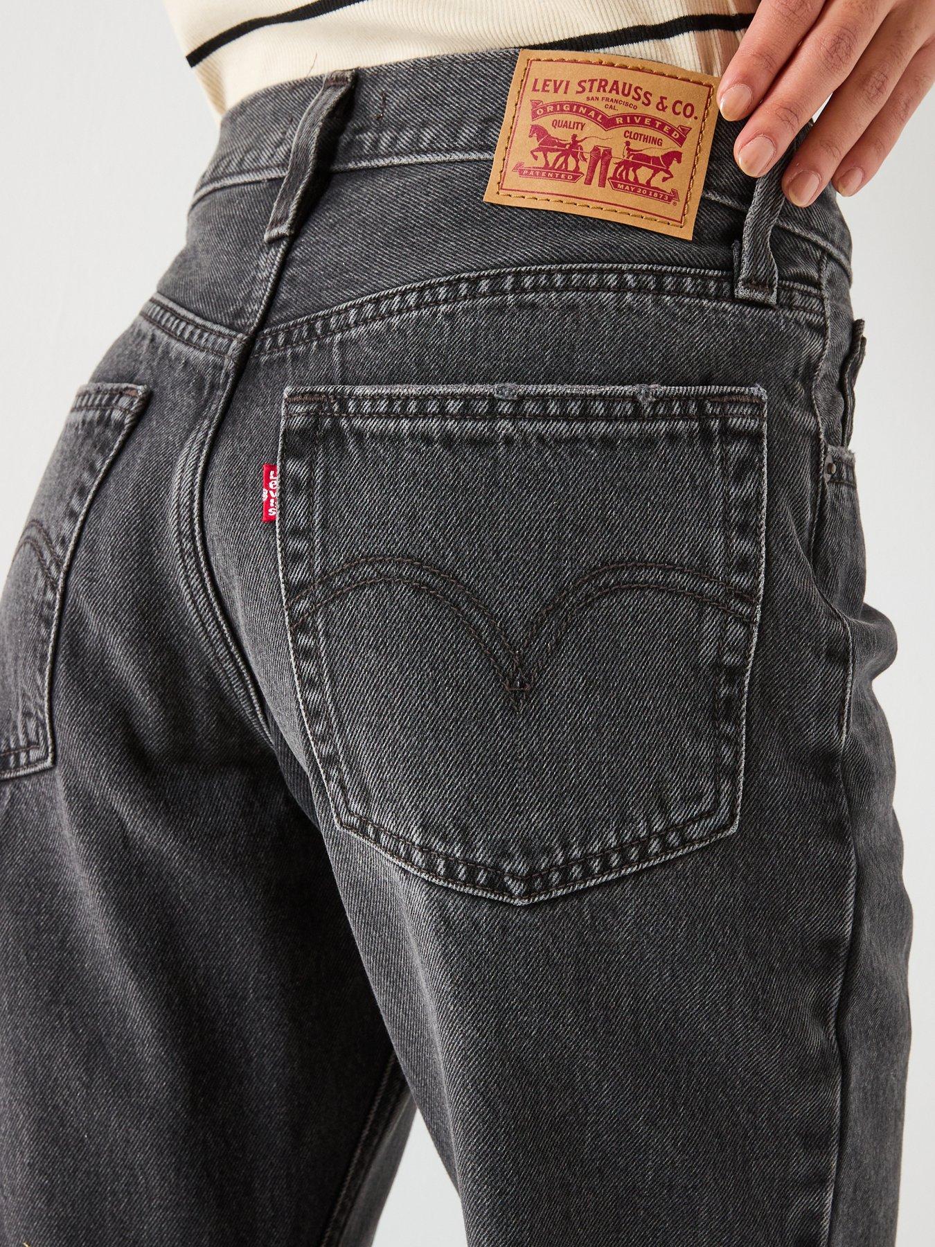 Image 5 of 6 of Levi's Middy Loose Boot Jeans - Black