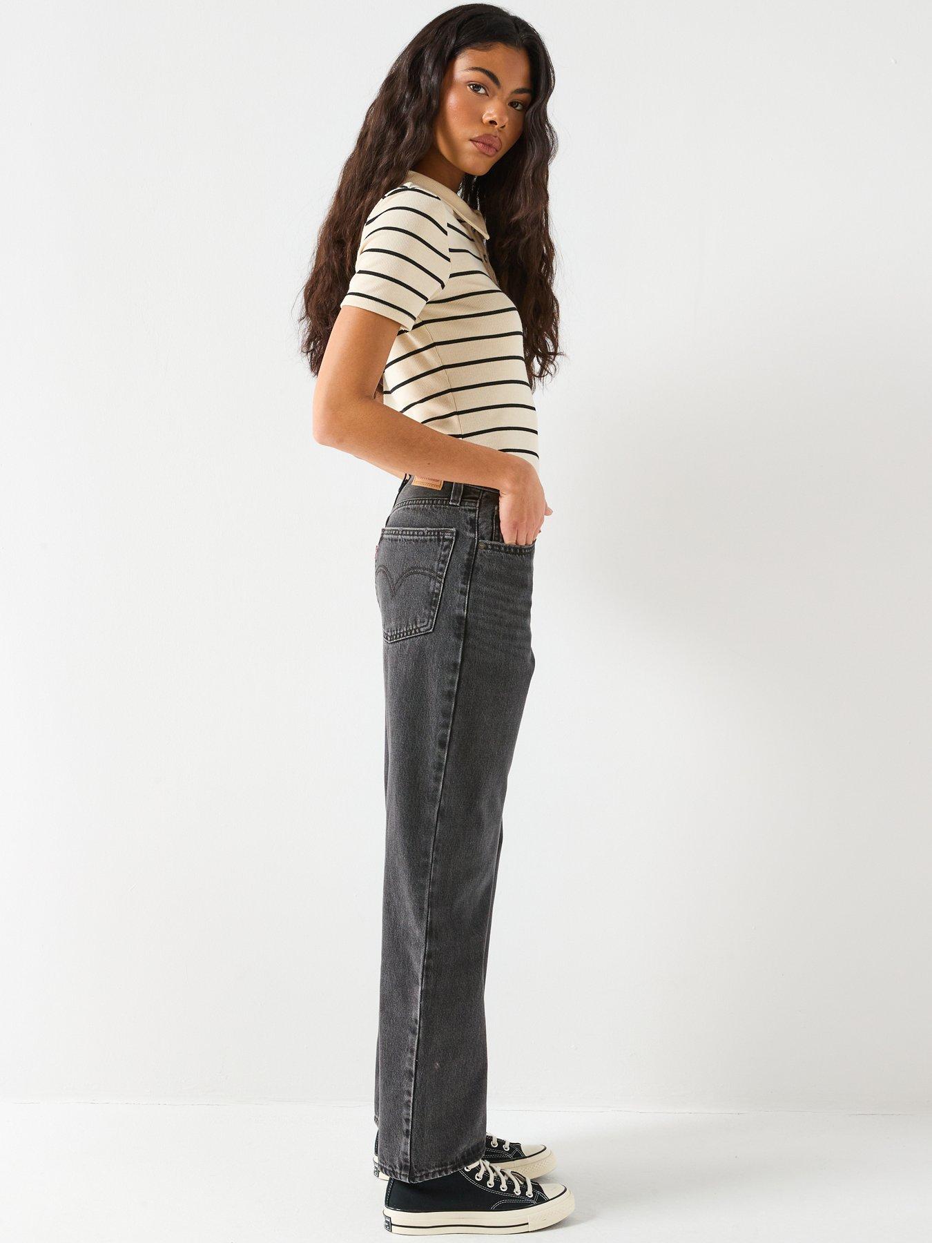 Image 6 of 6 of Levi's Middy Loose Boot Jeans - Black