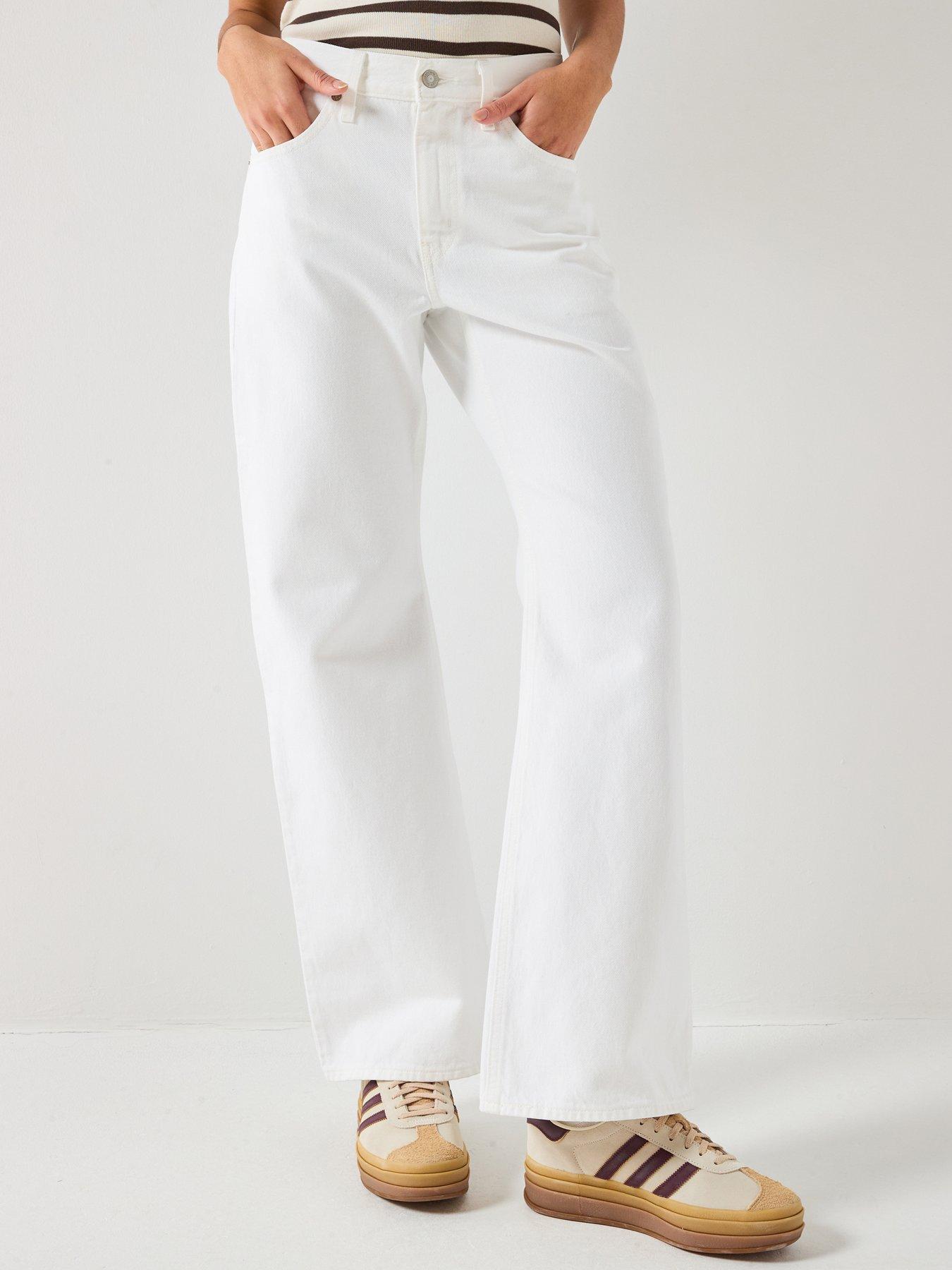 Levi's Middy Loose Boot Cut Jeans - White