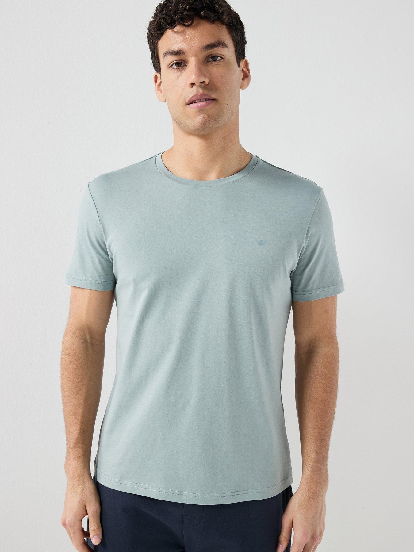 Emporio Armani Bodywear Crew Neck T-Shirt - Light Blue