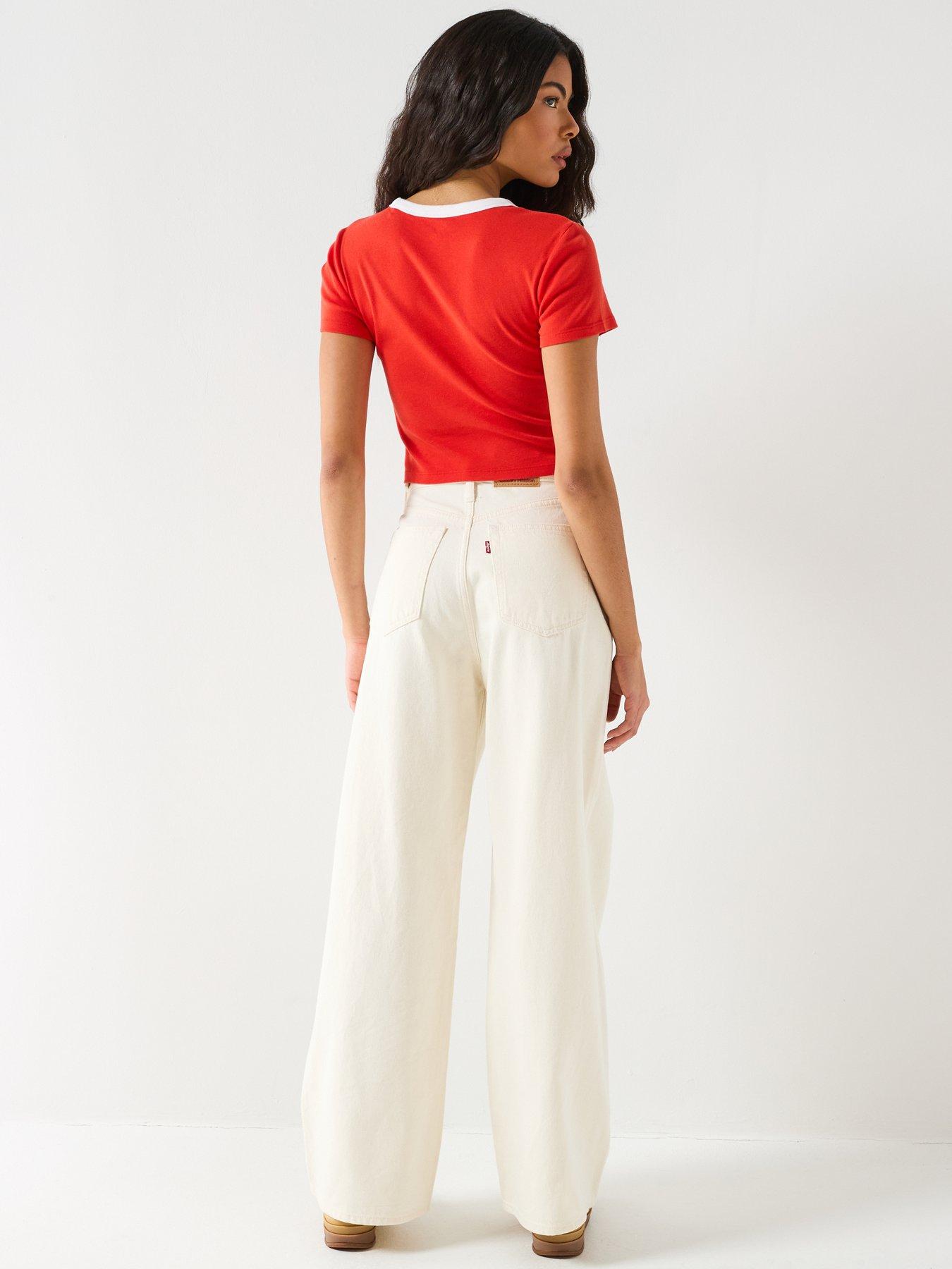 Image 2 of 6 of Levi's Grahic Ringer Mini Tee (No Arm Ringers) - Red