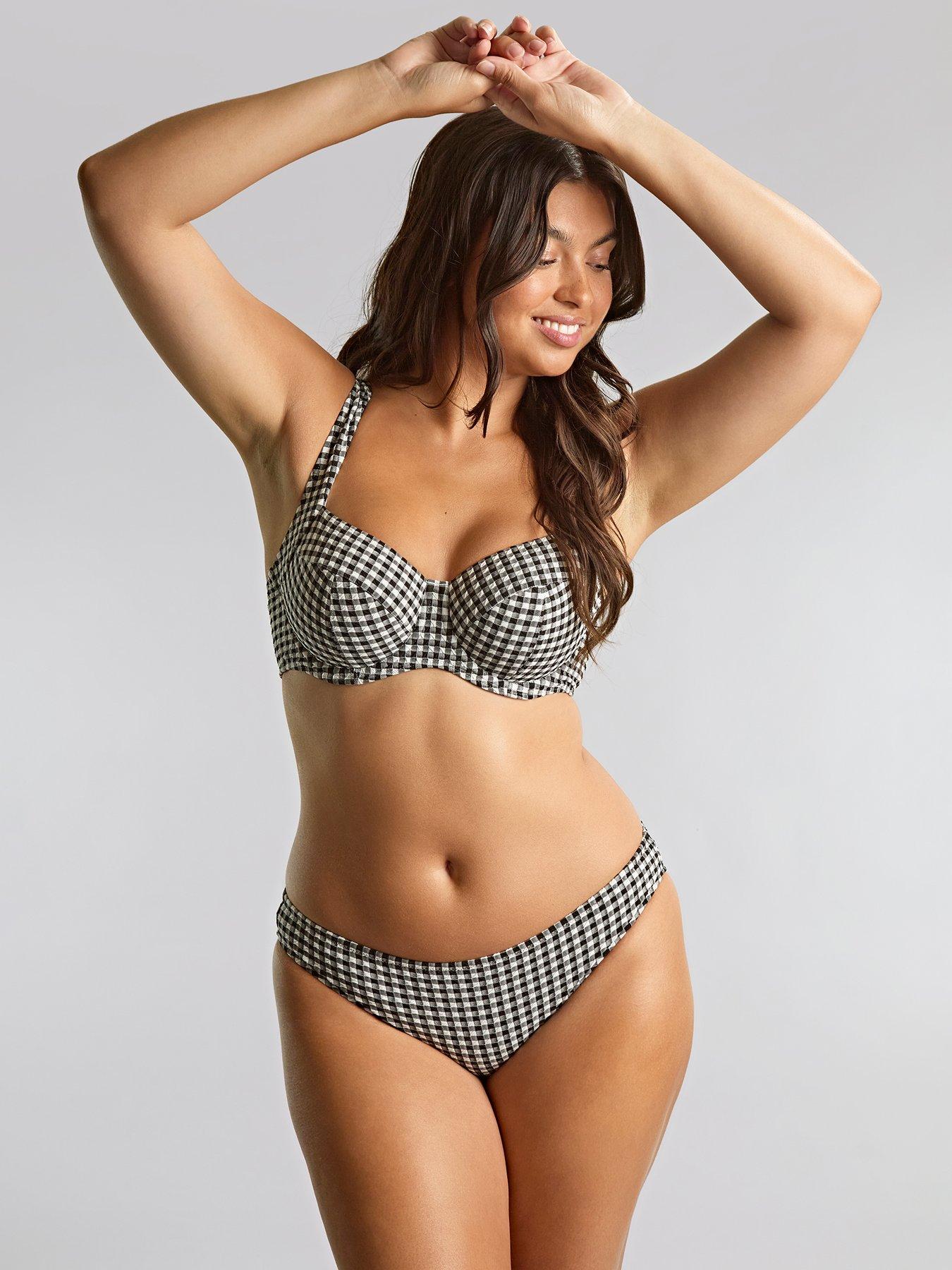 Panache Panache Swim Black Gingham Classic Brief - Black Gingham