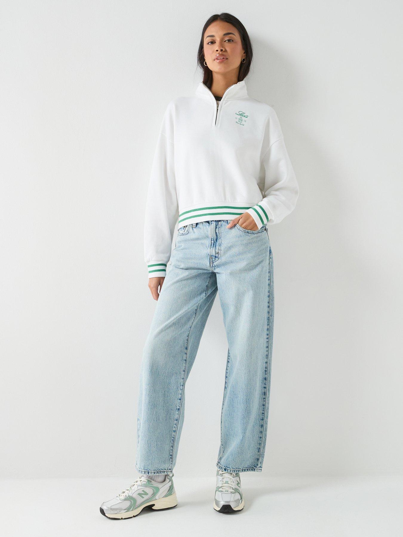  image of levis-gr-everyday-14-zip-sweater-white