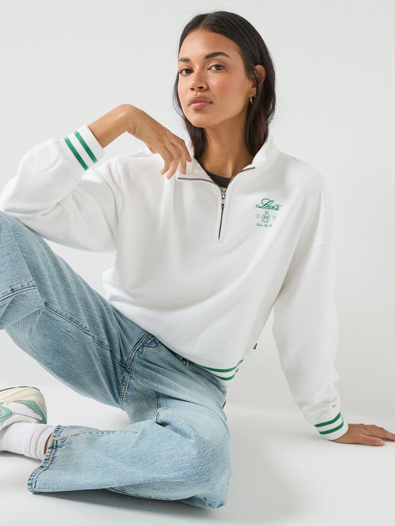  image of levis-gr-everyday-14-zip-sweater-white