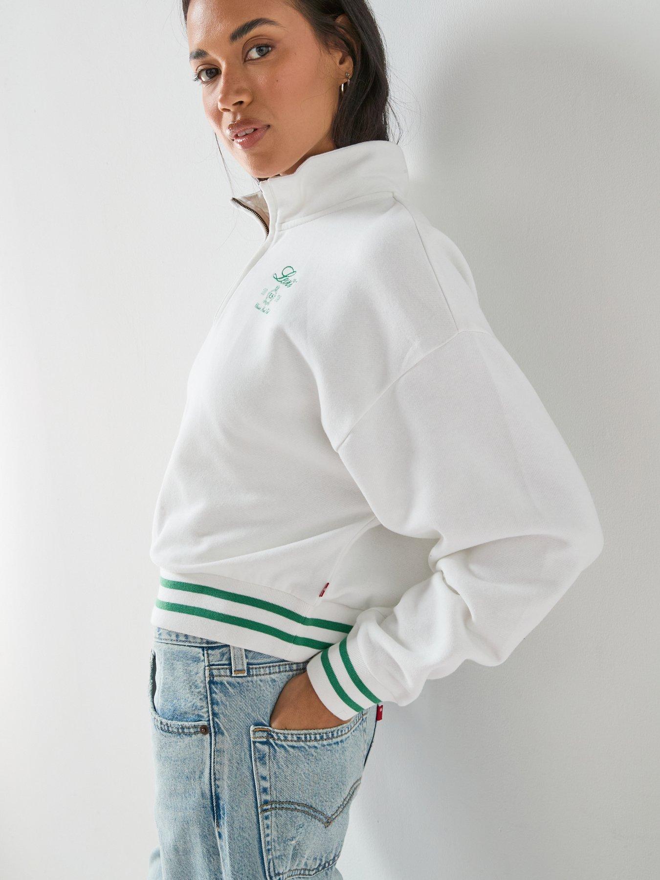  image of levis-gr-everyday-14-zip-sweater-white