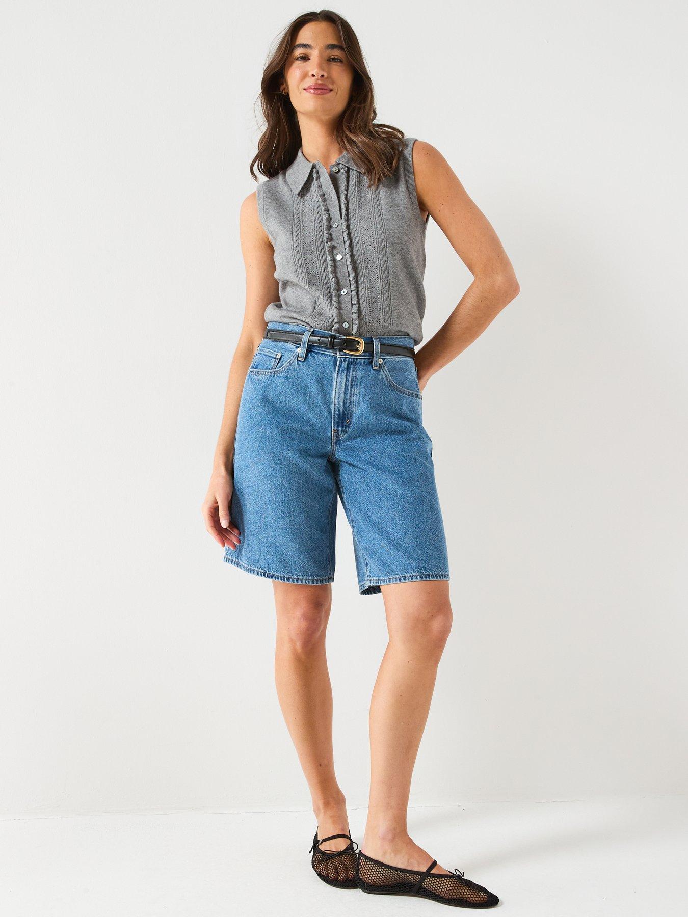 Image 3 of 6 of Levi's Baggy Dad Jort - Blue