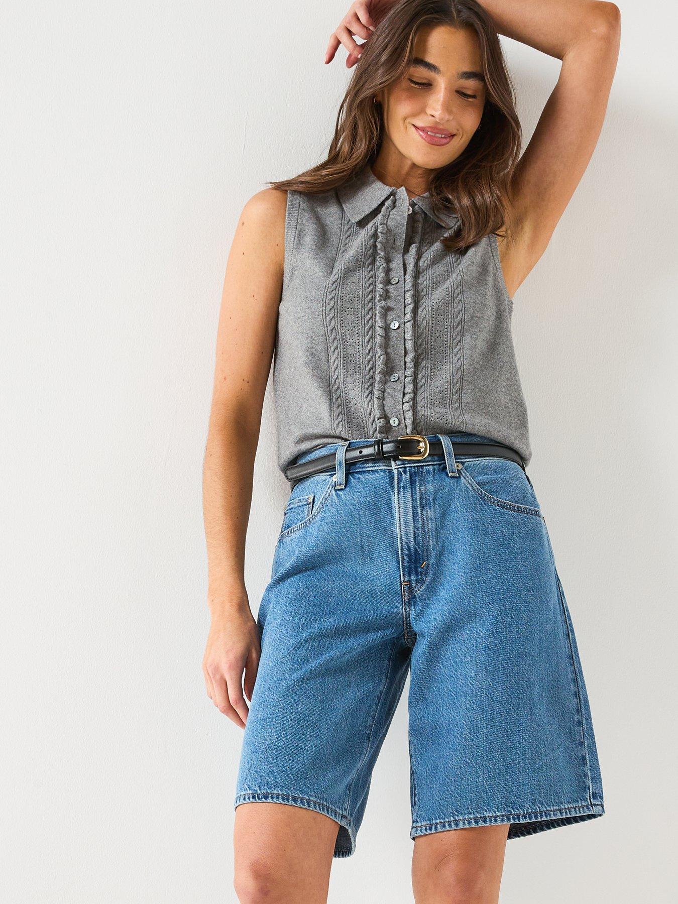 Image 6 of 6 of Levi's Baggy Dad Jort - Blue