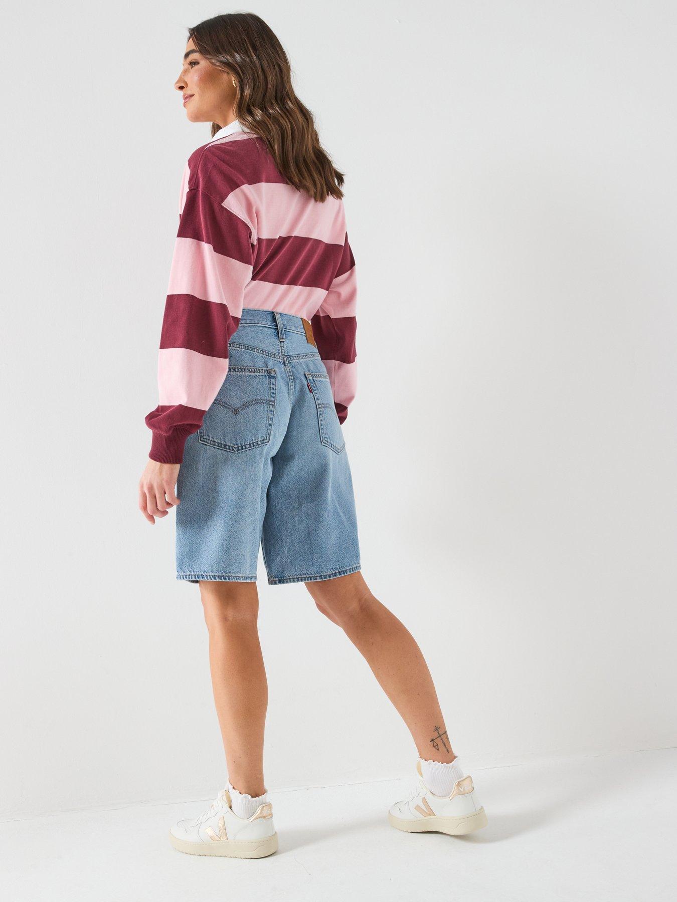 Image 5 of 6 of Levi's Baggy Dad Jorts - Blue