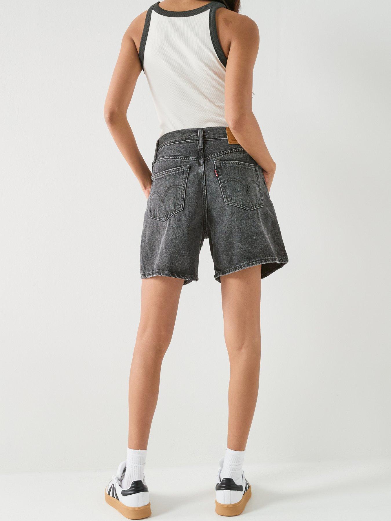 Image 2 of 5 of Levi's High Baggy Shorts - Black