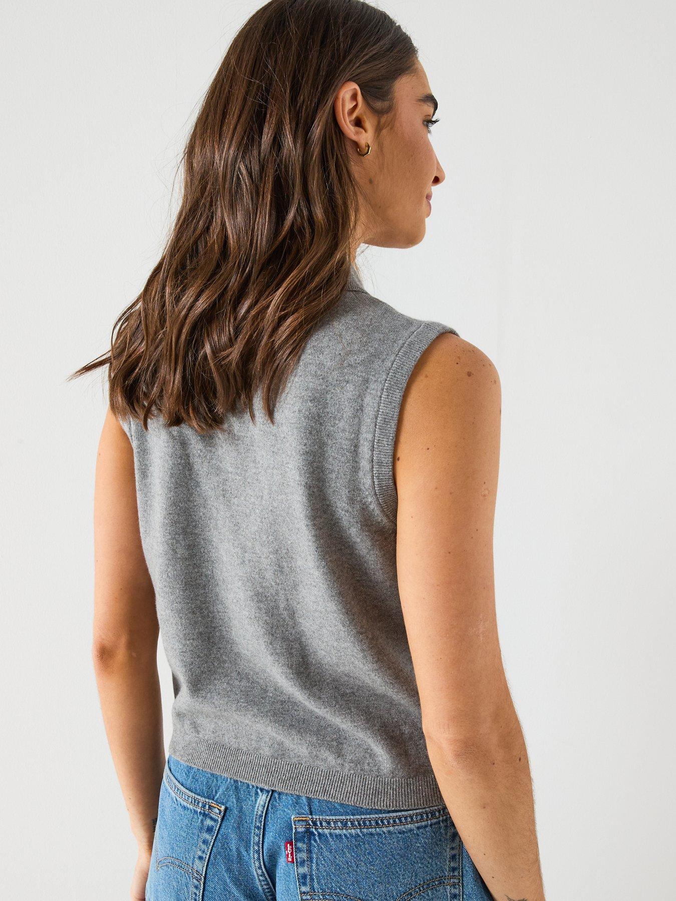 Image 2 of 6 of Levi's Super Soft Mini Ruffle Vest - Beige