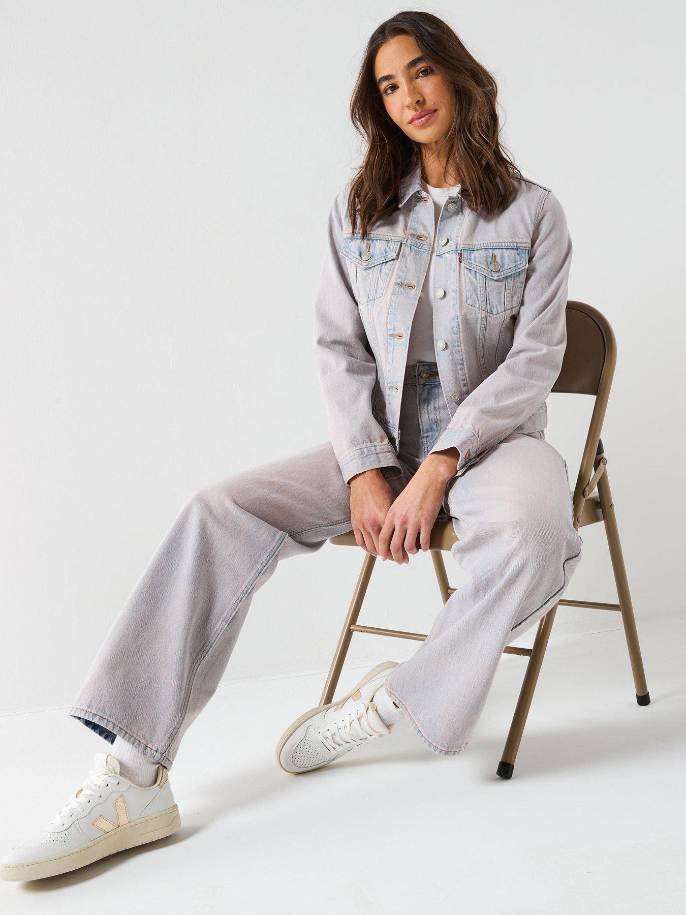  image of levis-original-trucker-light-pink