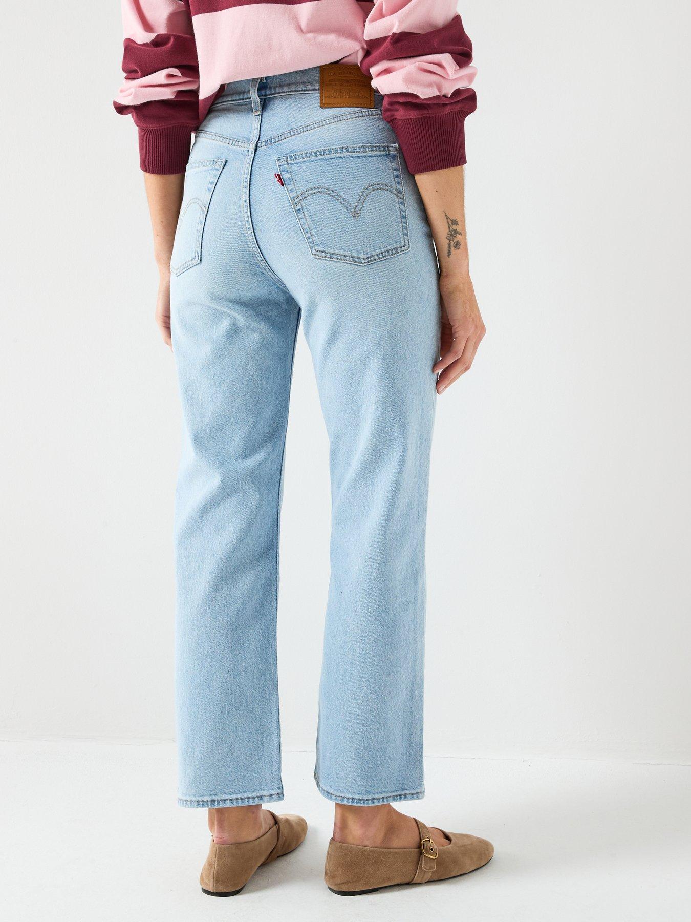  image of levis-ribcage-straight-ankle-jeans-blue