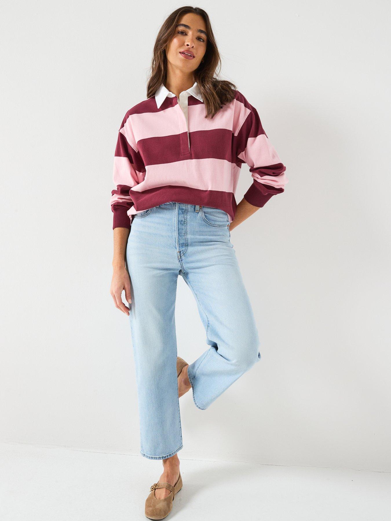  image of levis-ribcage-straight-ankle-jeans-blue