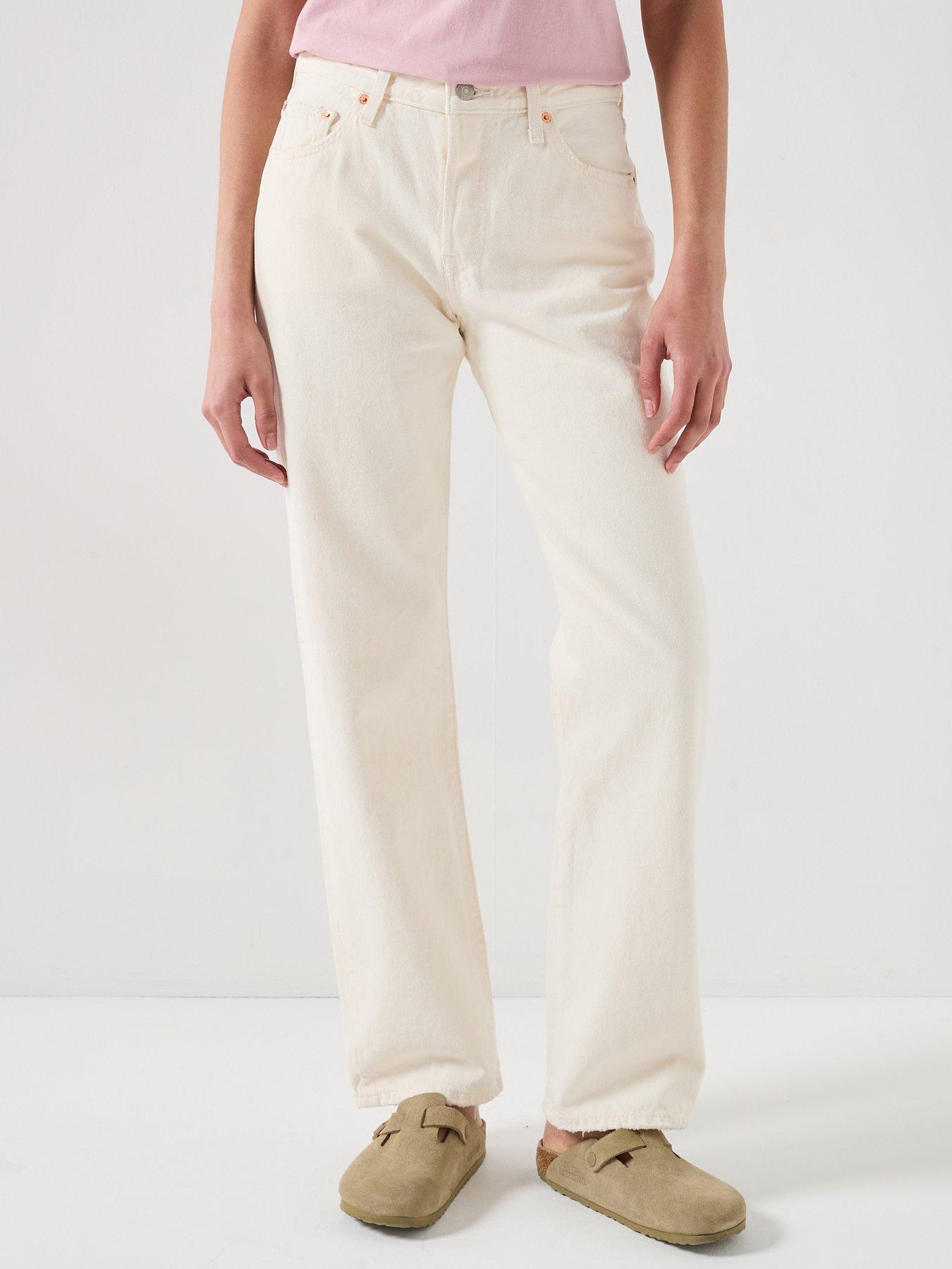 front image of levis-501-90s-jeans-ecru-booper-no-damage-white