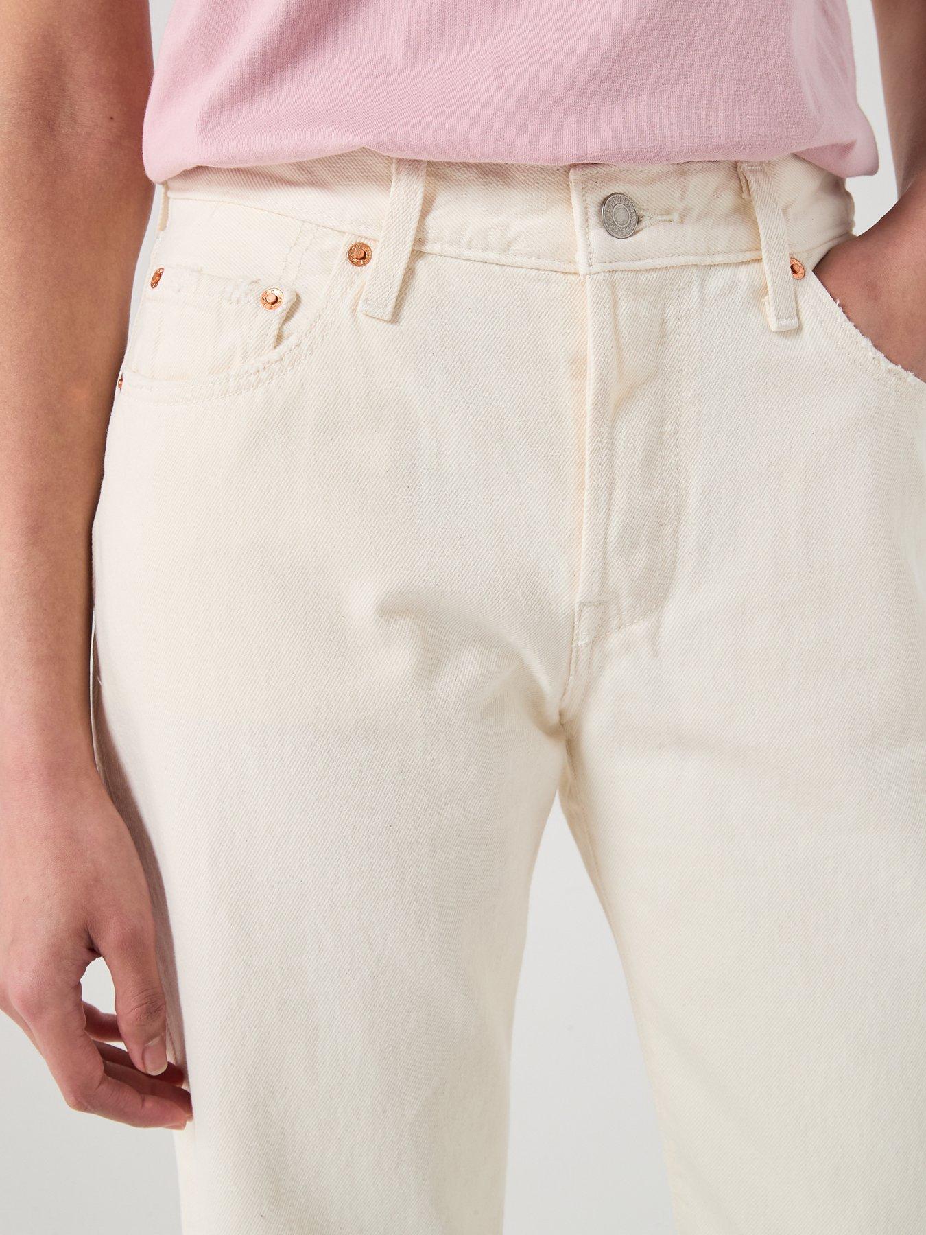  image of levis-501-90s-jeans-ecru-booper-no-damage-white