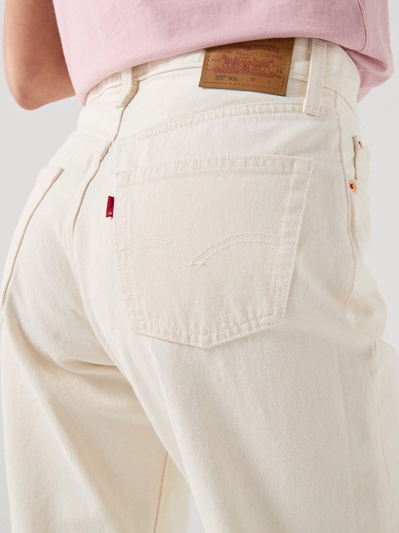  image of levis-501-90s-jeans-ecru-booper-no-damage-white