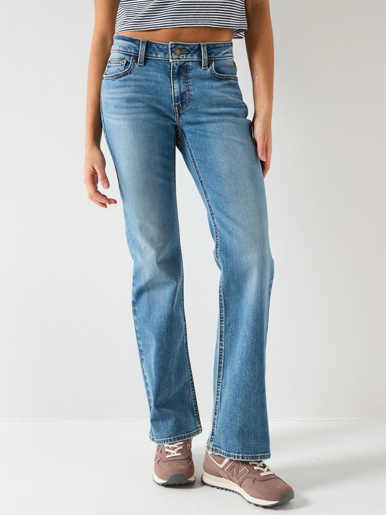 Levi's Levi’s SuperLow Y2K Low Rise Bootcut Stretch Jeans – Medium Indigo Stonewash