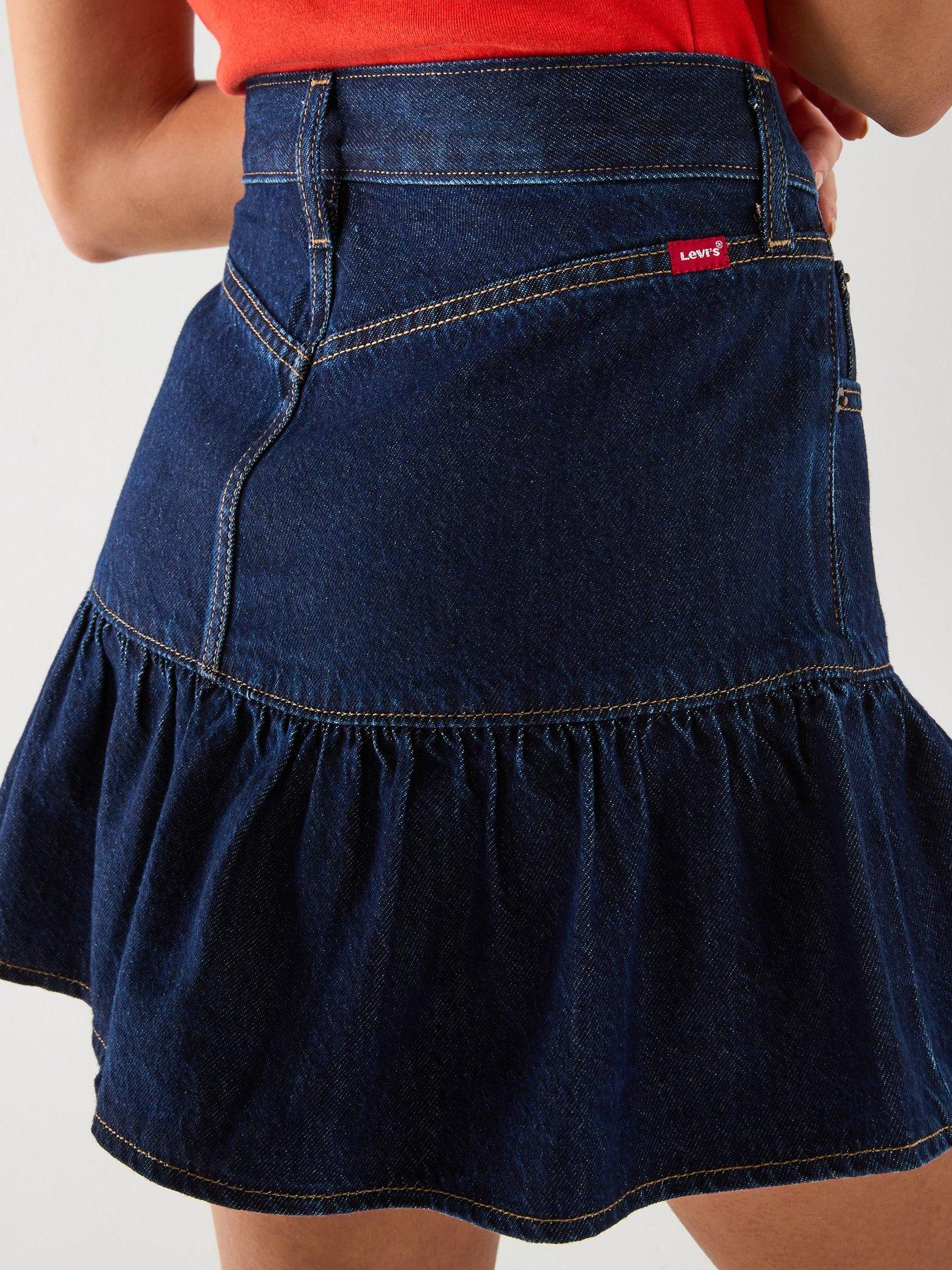 image of levis-flounce-mini-skirt