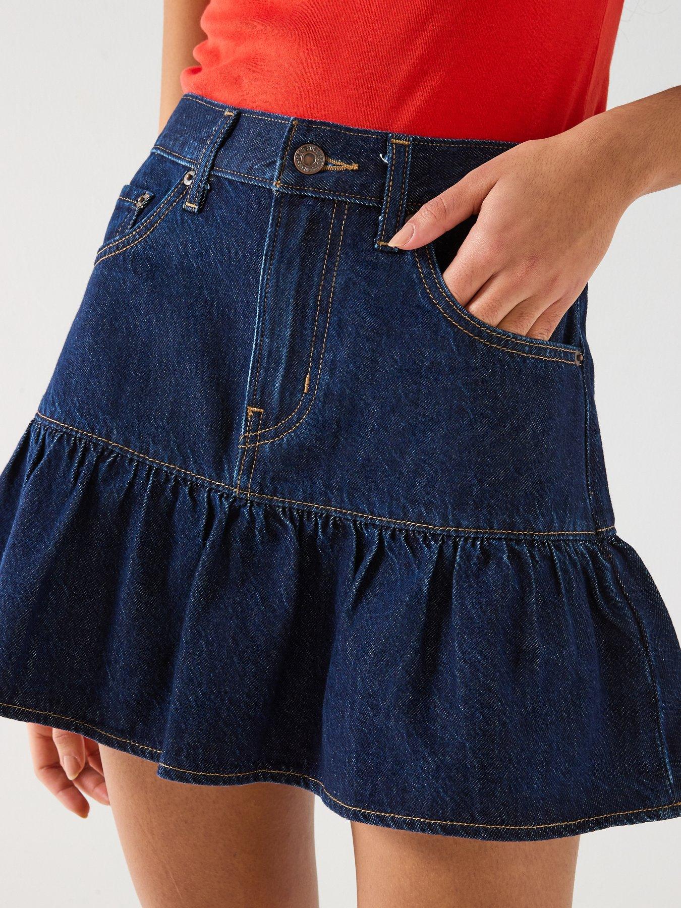  image of levis-flounce-mini-skirt