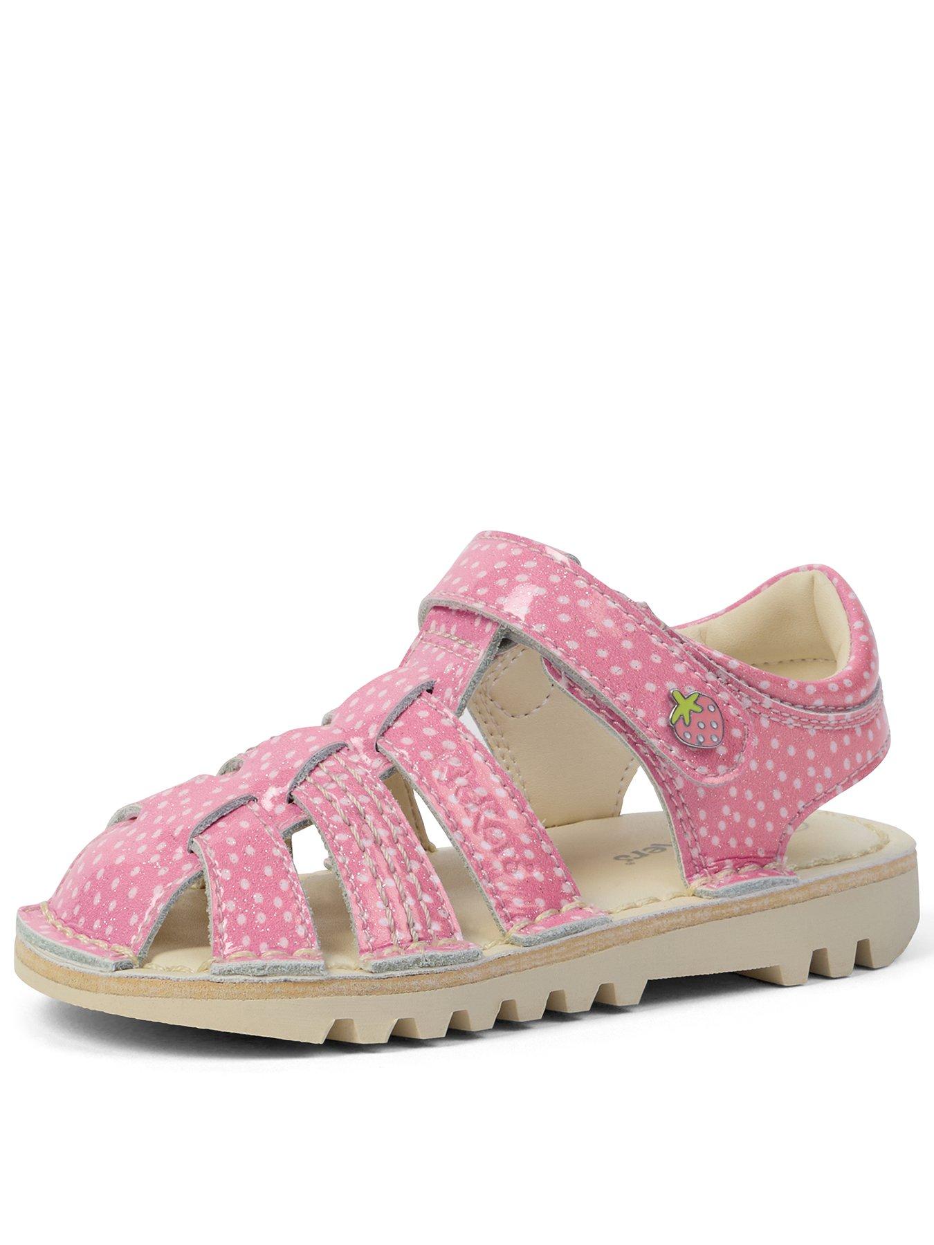 Image 1 of 5 of Kickers Kick Fruit Patent Leather Sandal - Pink