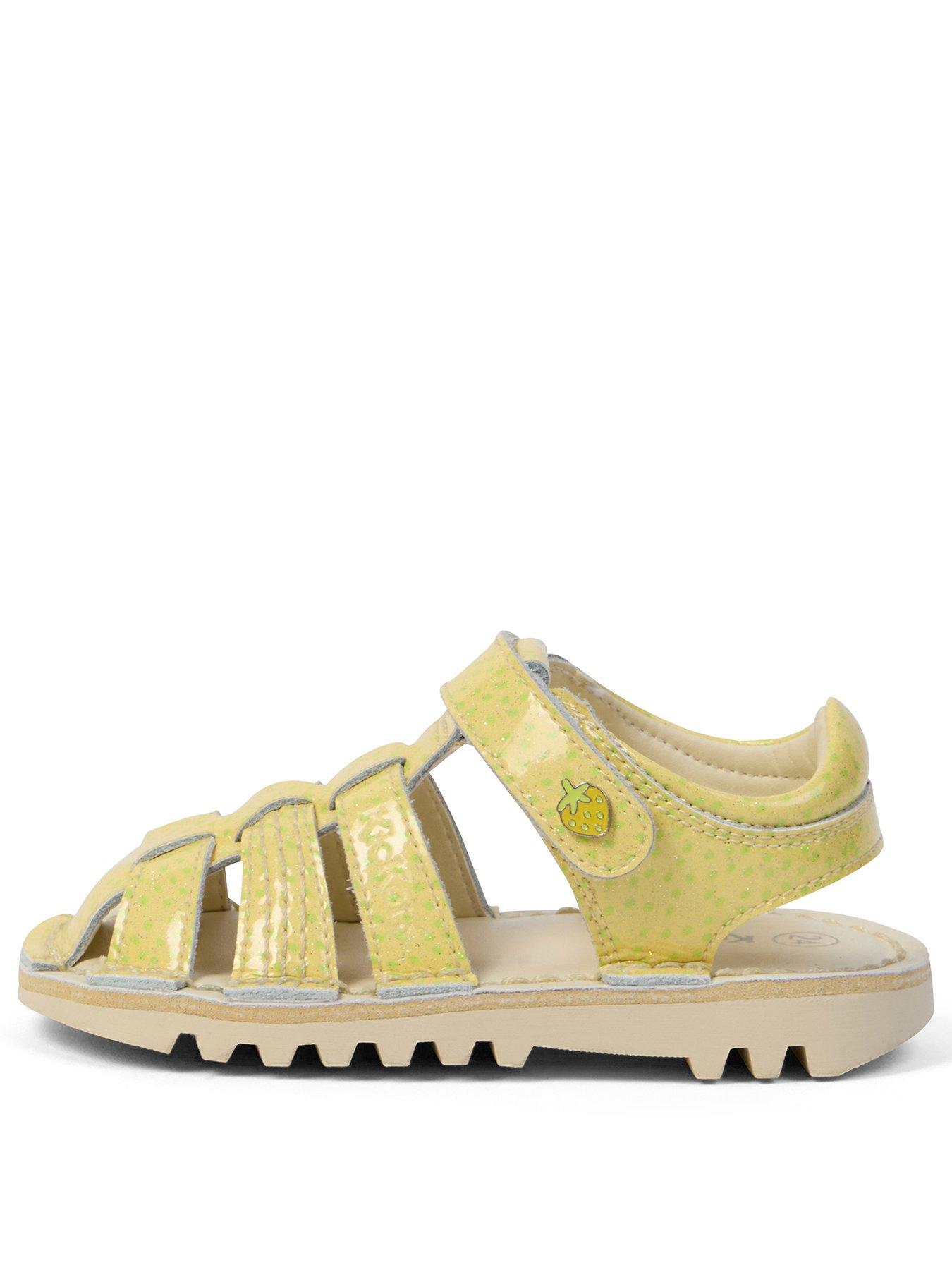 Image 2 of 6 of Kickers Kick Fruit Patent Leather Sandal - Yellow