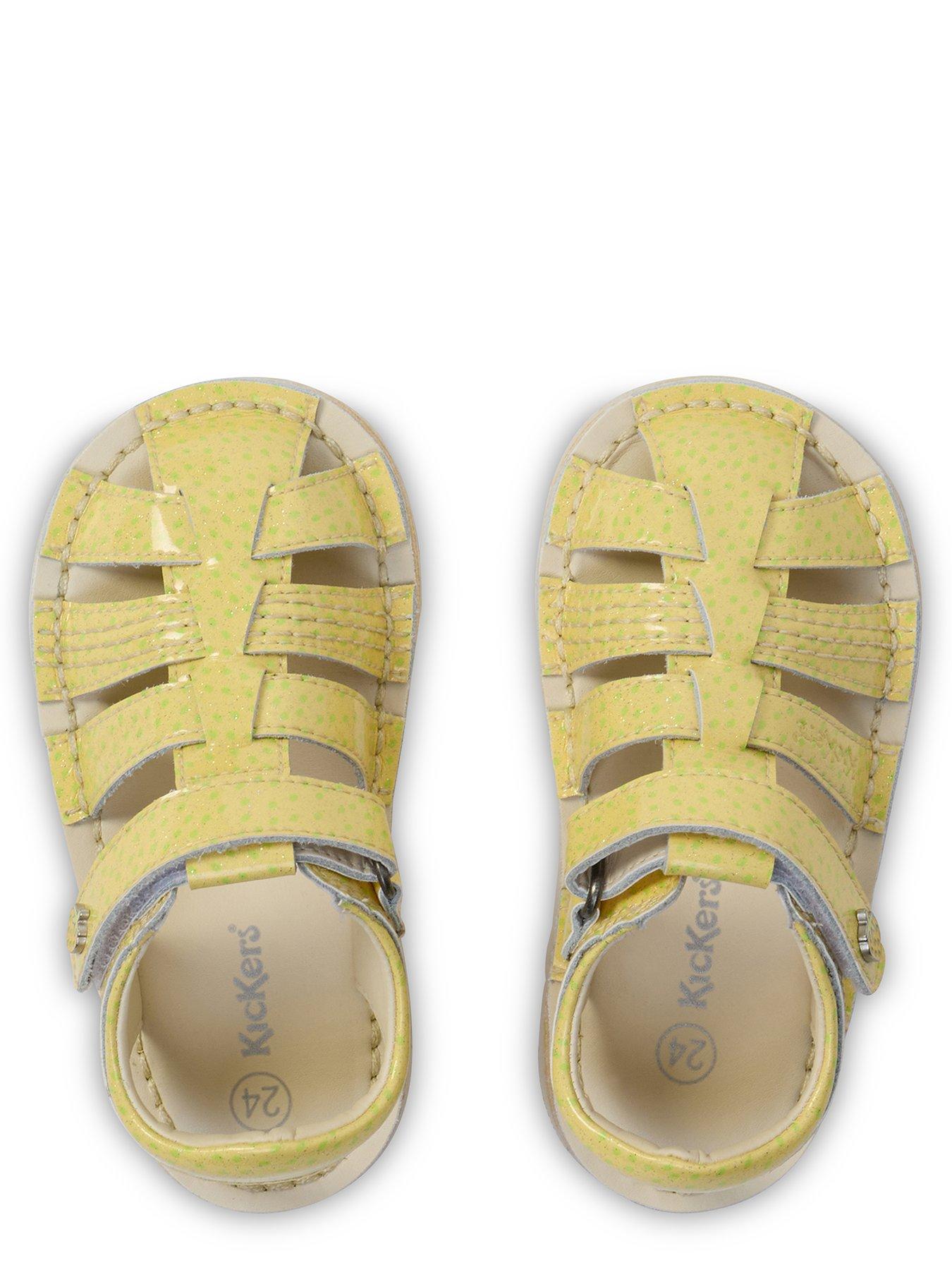 Image 4 of 6 of Kickers Kick Fruit Patent Leather Sandal - Yellow