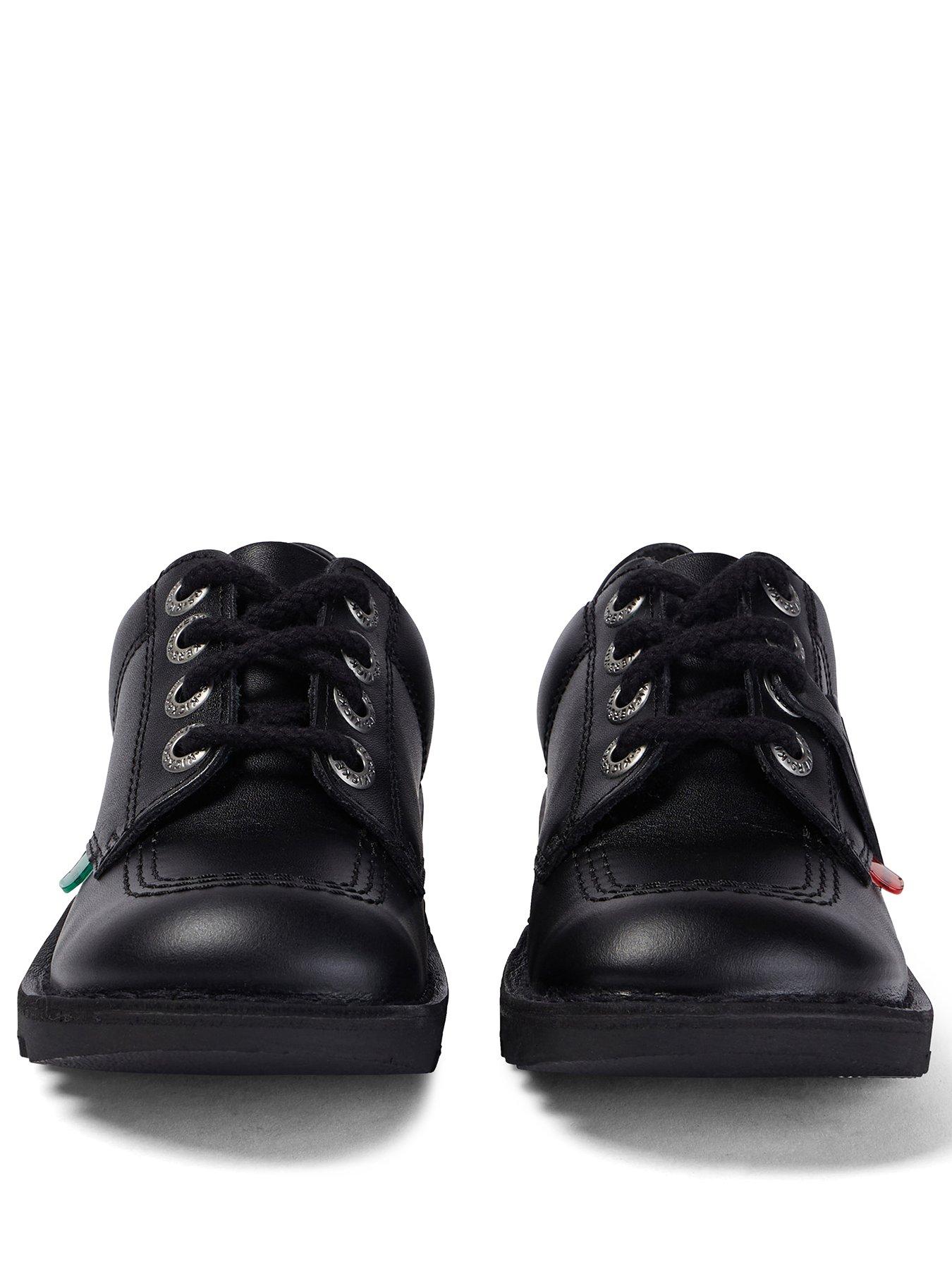 Image 2 of 7 of Kickers Junior Kick Lo Leather Shoe - Black