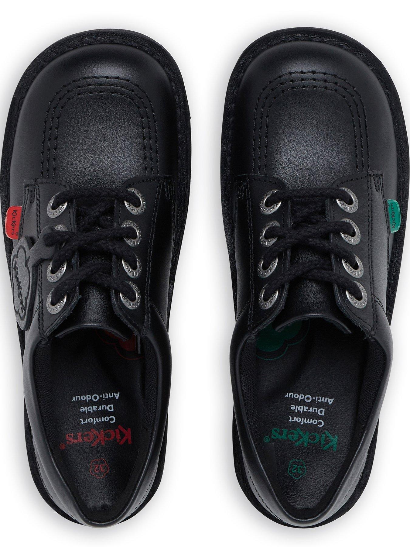 Image 4 of 7 of Kickers Junior Kick Lo Leather Shoe - Black