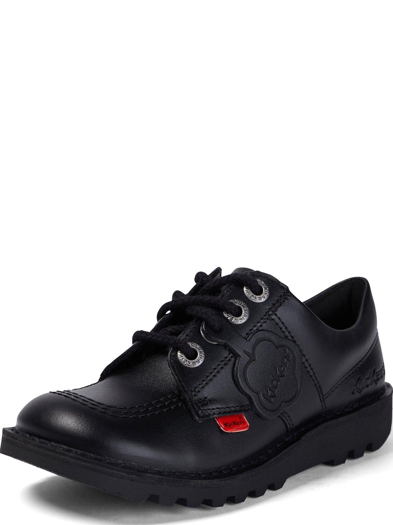 Image 5 of 7 of Kickers Junior Kick Lo Leather Shoe - Black