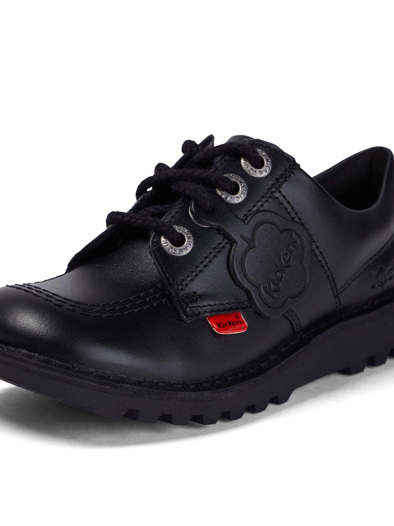 Image 7 of 7 of Kickers Junior Kick Lo Leather Shoe - Black