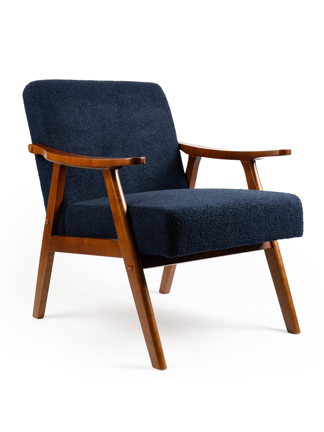  image of scottish-everlastings-river-boucle-chair-navy