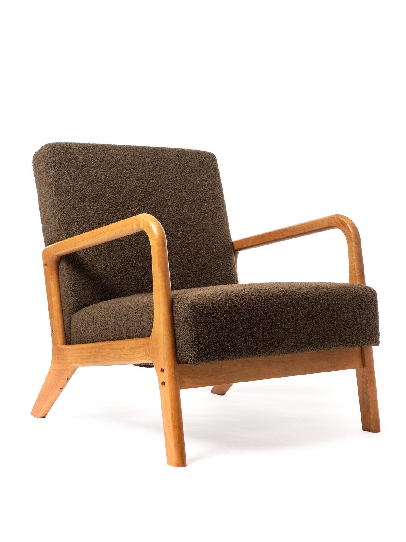 stillFront image of scottish-everlastings-howorth-boucle-chair-forest-green