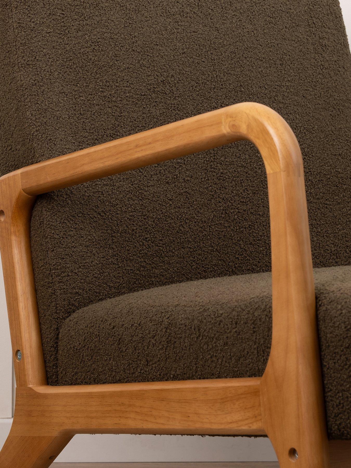  image of scottish-everlastings-howorth-boucle-chair-forest-green