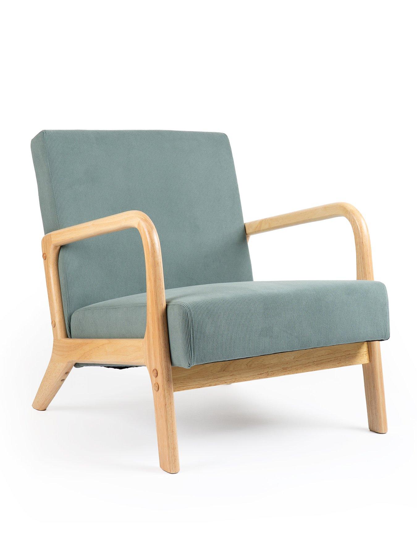 Image 2 of 3 of Scottish Everlastings Howorth Cord Fabric Chair - Teal