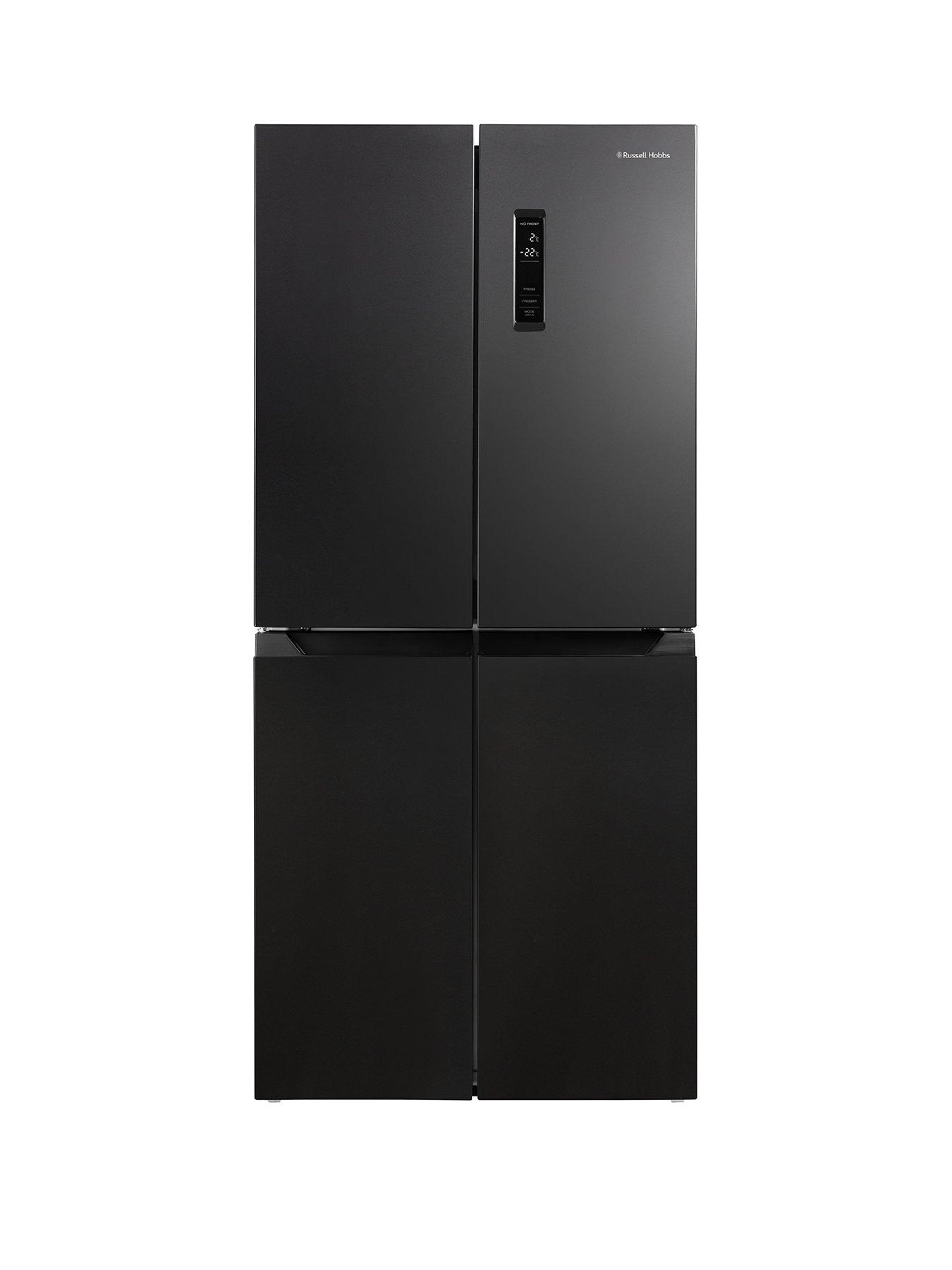 Russell Hobbs RH180A4FF802E1BS 50/50 Split 4 Door Total No Frost Fridge Freezer in Black Steel