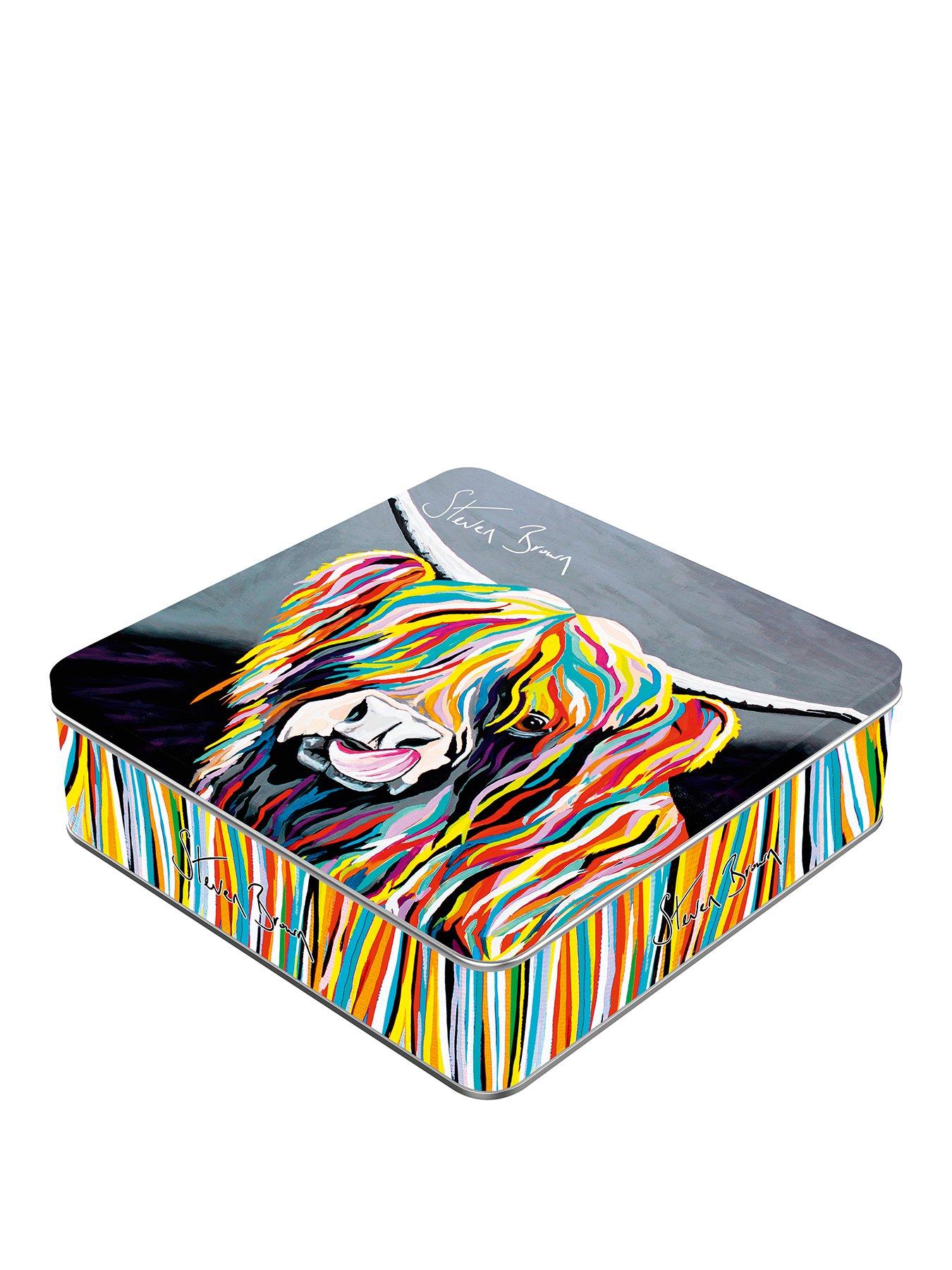 Cocoa Brown Steven Brown Heather McCoo tin of vanilla fudge 200g