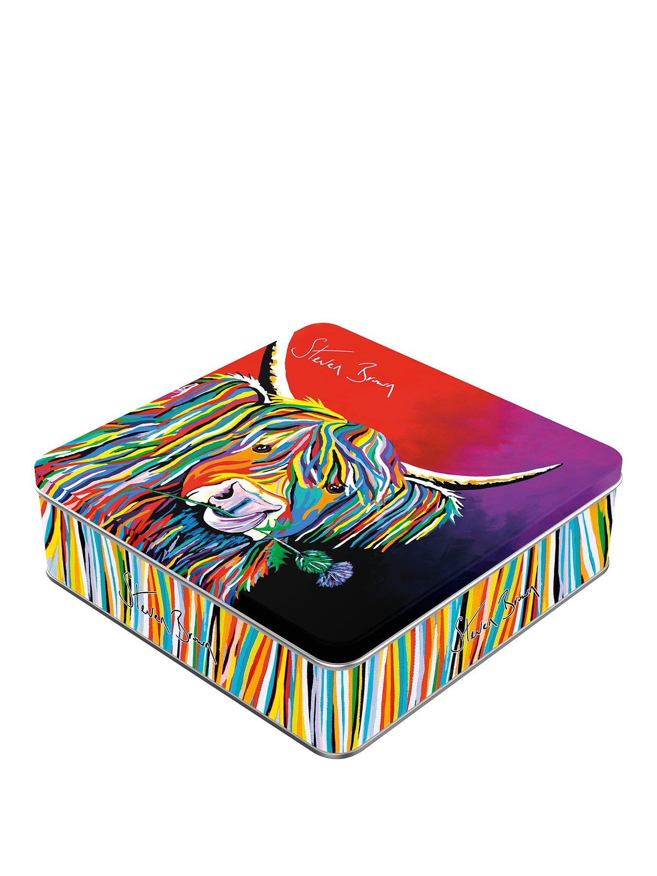 Image 1 of 1 of Cocoa Brown Steven Brown Lizzie McCoo tin of salted caramel fudge 200g